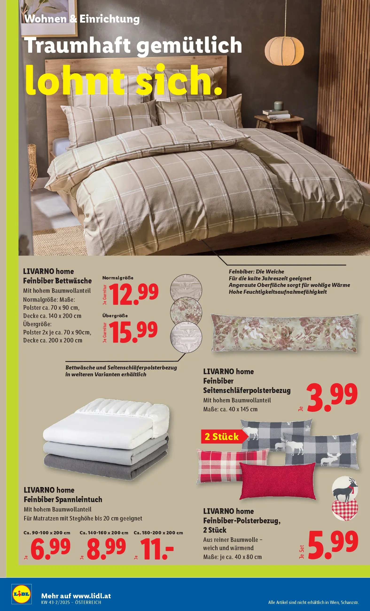 Lidl Flugblatt - Wien, Langenzersdorf, Zwettl ab 23.10.2025 - Angebote ab donnerstag | Seite: 26 | Produkte: Decke