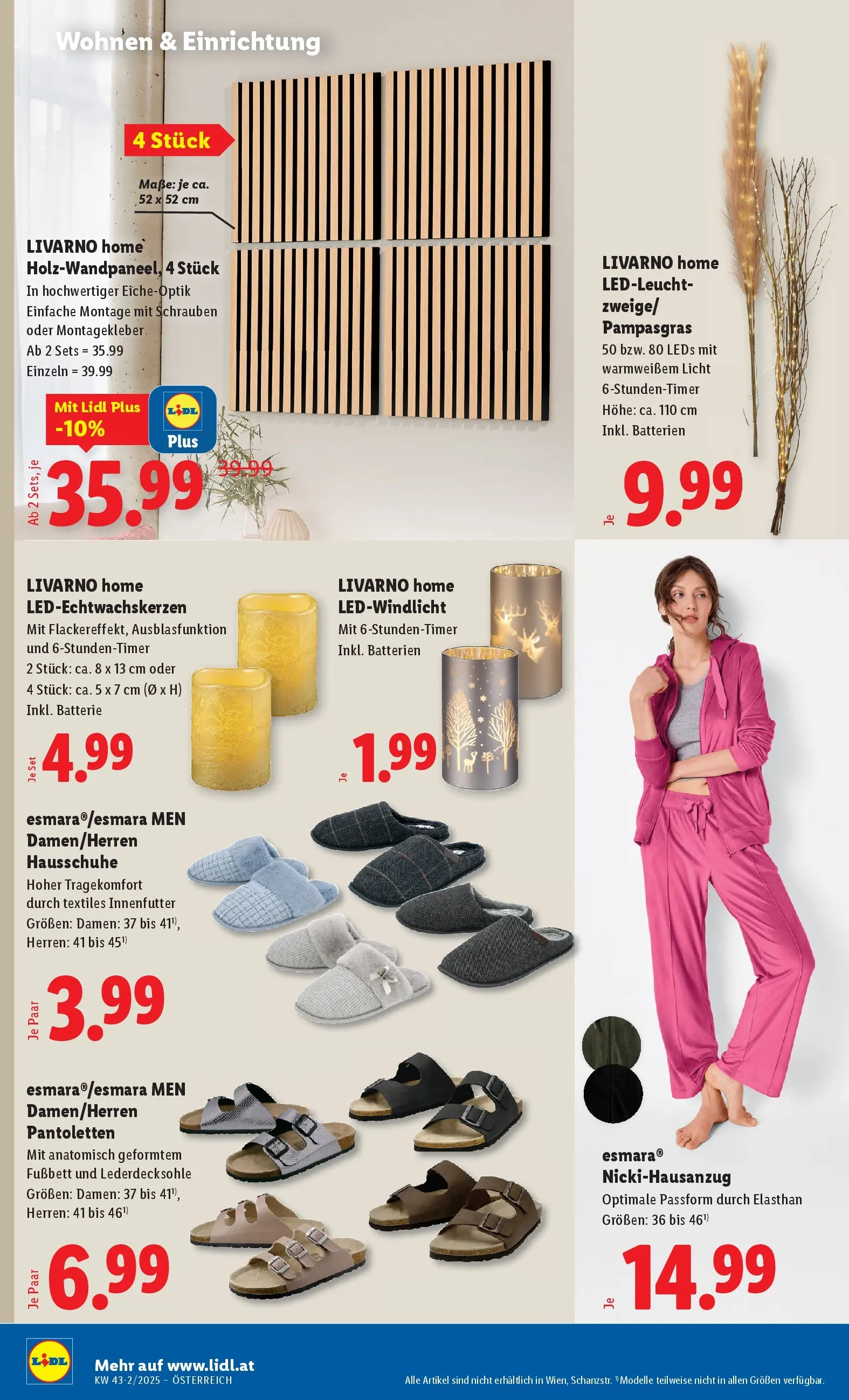 Lidl Flugblatt - Wien, Langenzersdorf, Zwettl ab 23.10.2025 - Angebote ab donnerstag | Seite: 28 | Produkte: Hausschuhe, Batterie
