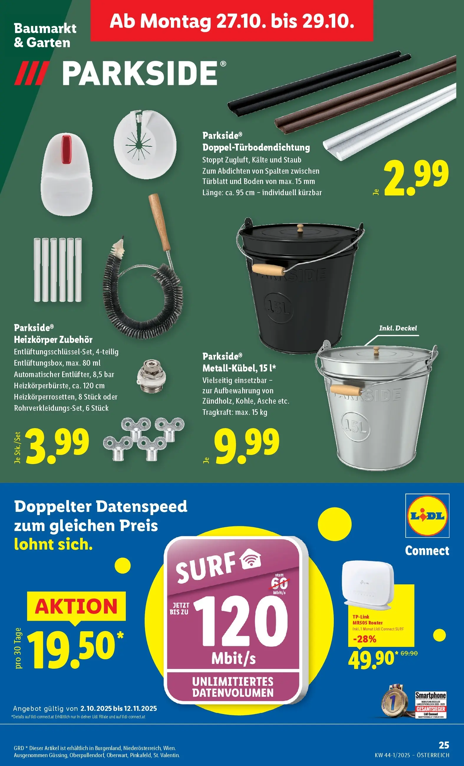 Lidl Flugblatt - Wien, Langenzersdorf, Zwettl ab 23.10.2025 - Angebote ab donnerstag | Seite: 31 | Produkte: Smartphone, Heizkörper
