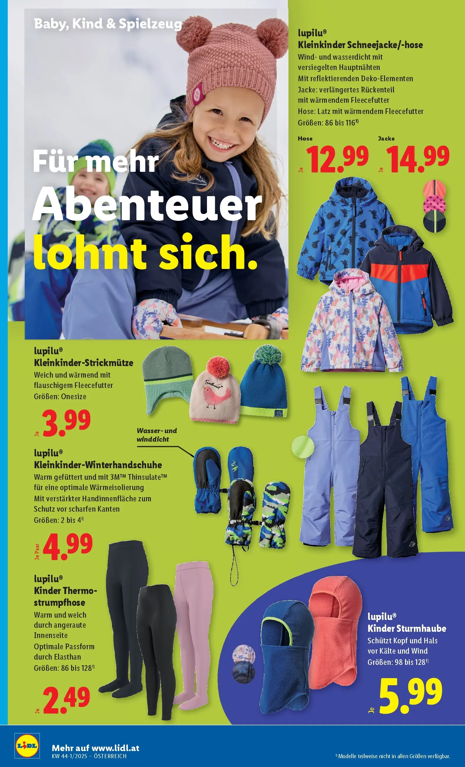 Lidl Flugblatt - Wien, Langenzersdorf, Zwettl ab 23.10.2025 - Angebote ab donnerstag | Seite: 34 | Produkte: Jacke, Hose, Wasser, Strumpfhose