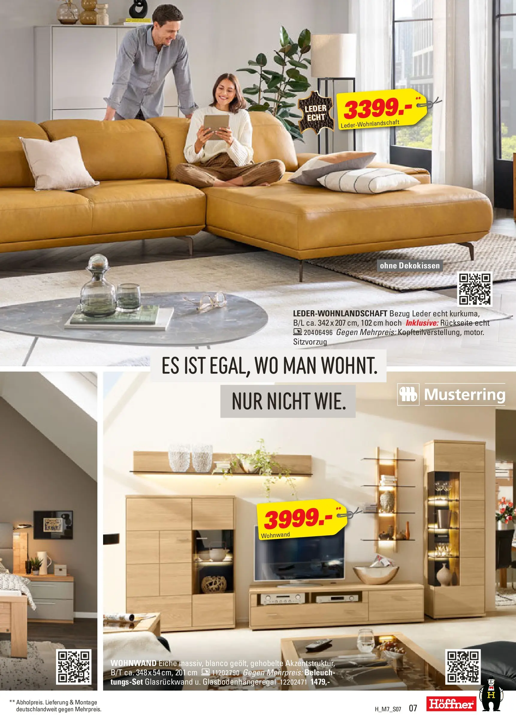 Höffner - Höffner: Möbelangebote (ab 14.10.2025) zum Blättern | Seite: 7 | Produkte: Wohnwand