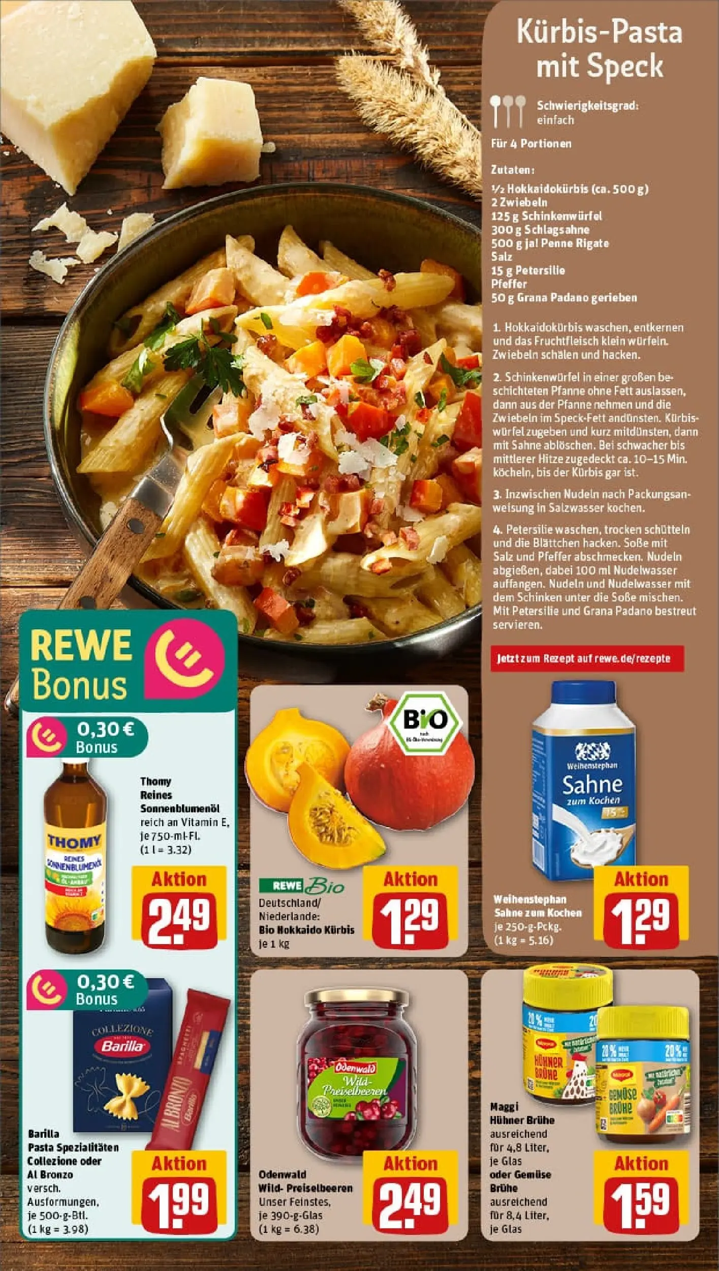 REWE Prospekt ab 19.10.2025 zum Blättern » Angebote | Seite: 7 | Produkte: Barilla, Pasta, Schinken, Nudeln