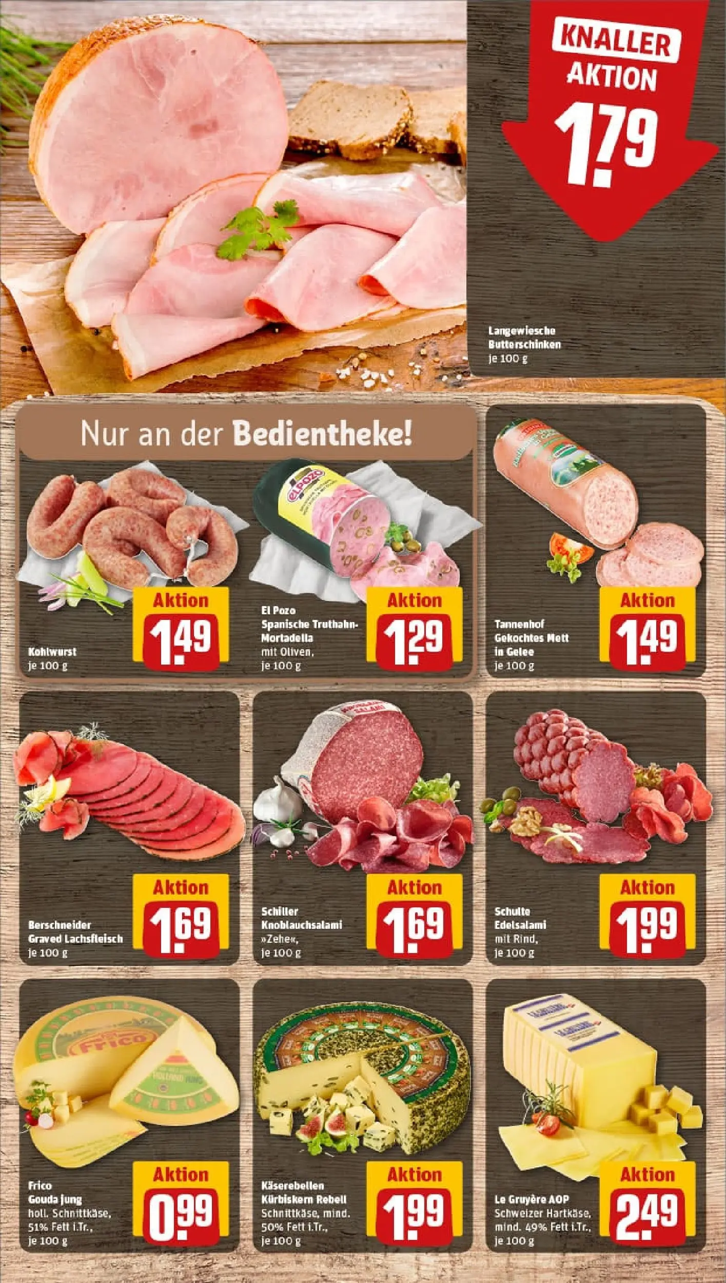 REWE Prospekt ab 19.10.2025 zum Blättern » Angebote | Seite: 11 | Produkte: Gouda, Salami