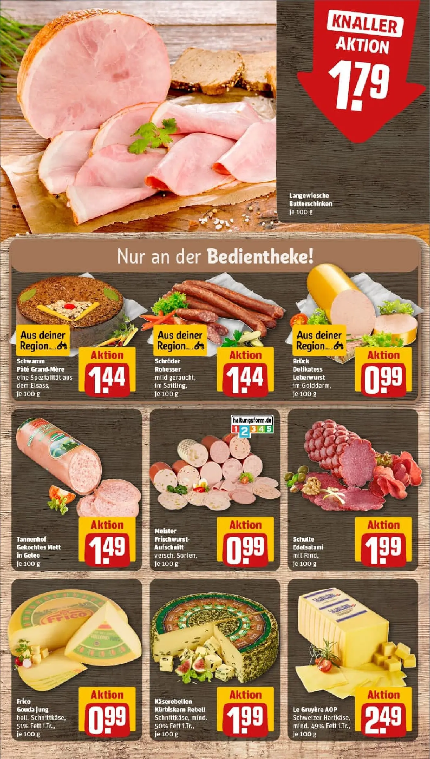 REWE Prospekt ab 19.10.2025 zum Blättern » Angebote | Seite: 11 | Produkte: Gouda, Salami