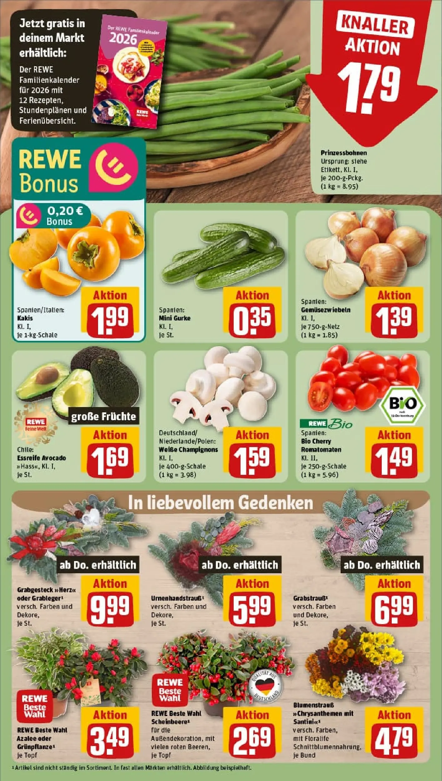 REWE Prospekt ab 19.10.2025 zum Blättern » Angebote | Seite: 9 | Produkte: Avocado, Champignons