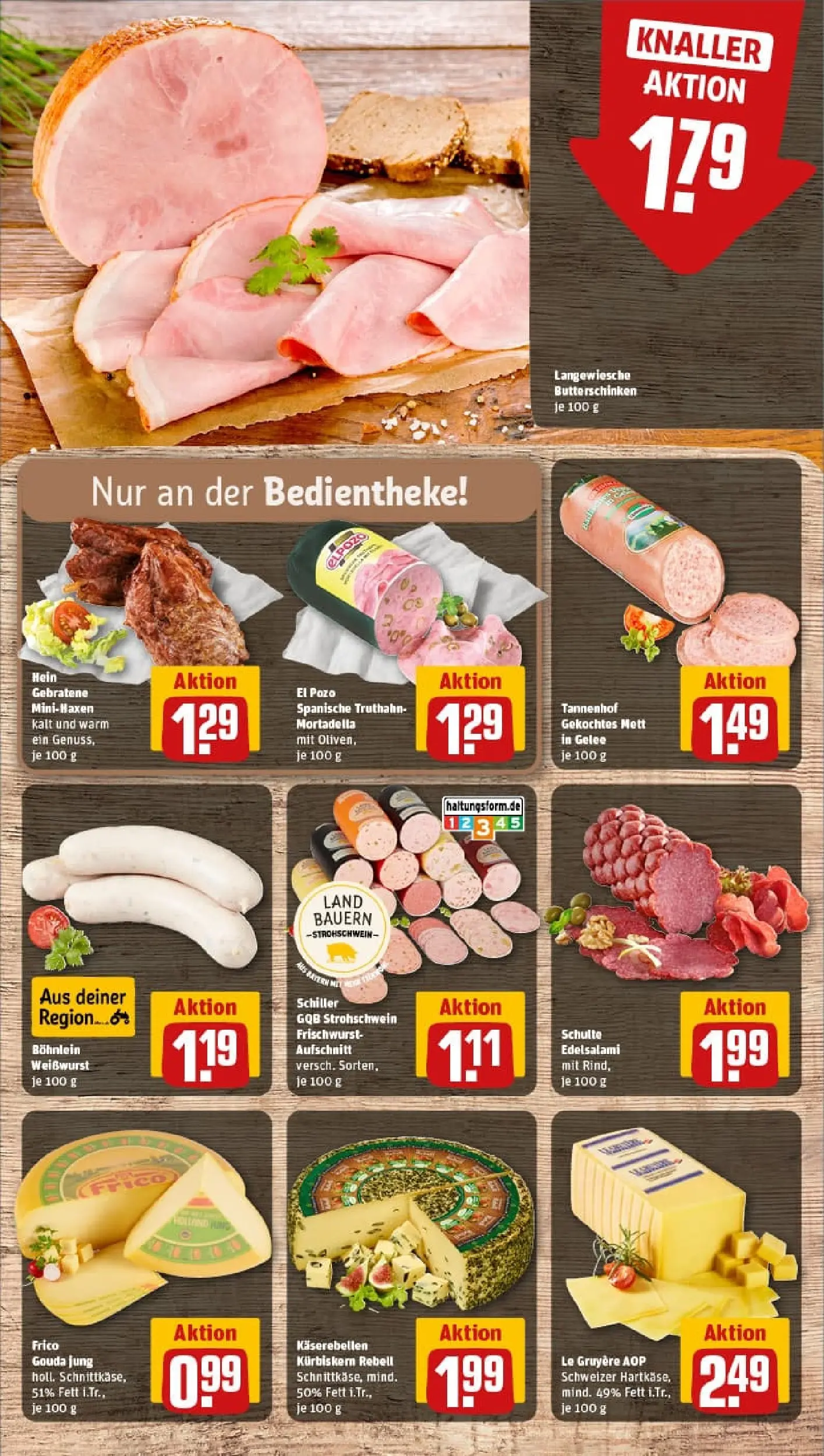 REWE Prospekt ab 19.10.2025 zum Blättern » Angebote | Seite: 11 | Produkte: Gouda, Weißwurst, Salami