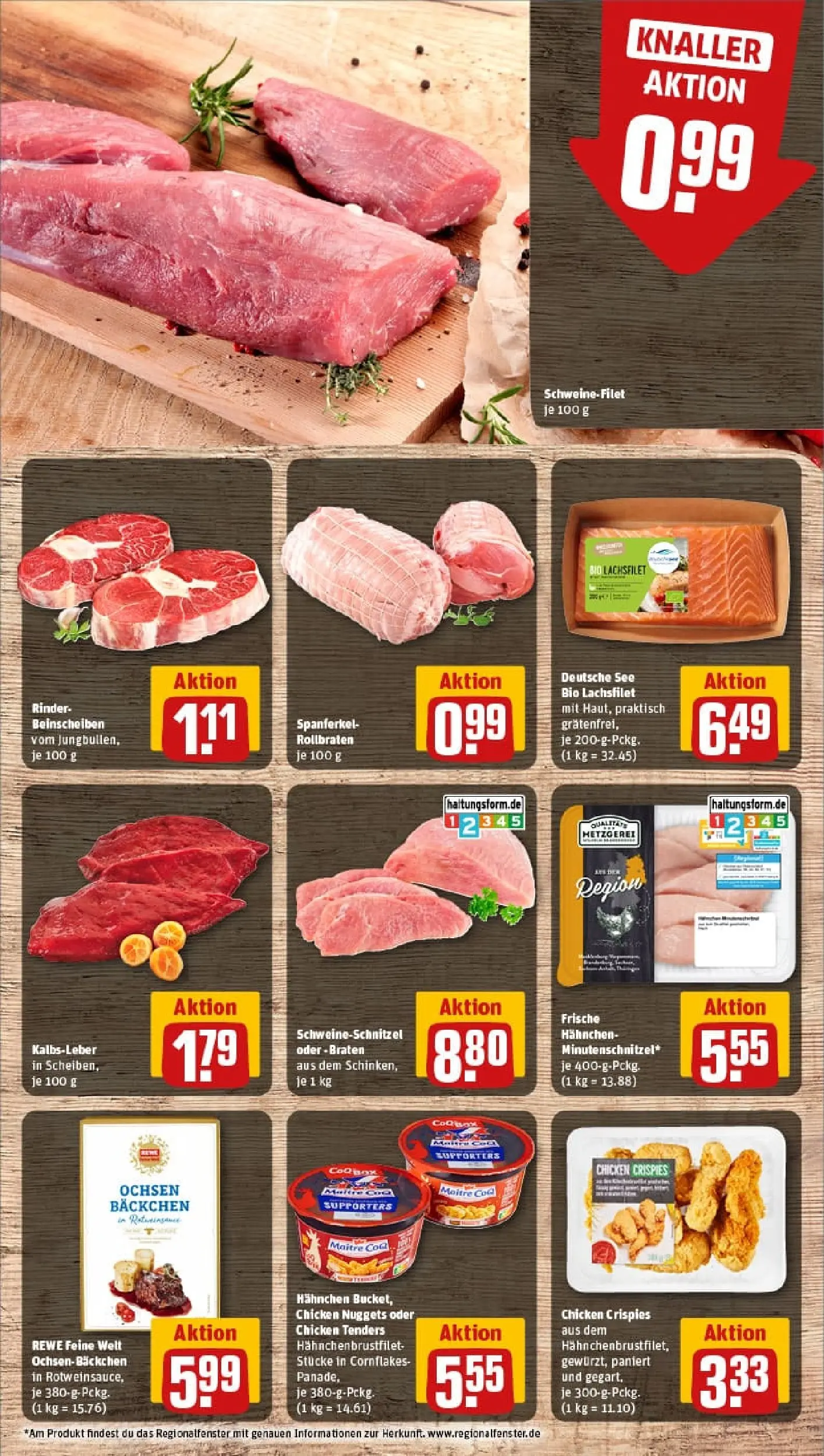 REWE Prospekt ab 19.10.2025 zum Blättern » Angebote | Seite: 10 | Produkte: Box, Kalbsleber, Schweinefilet, Steak