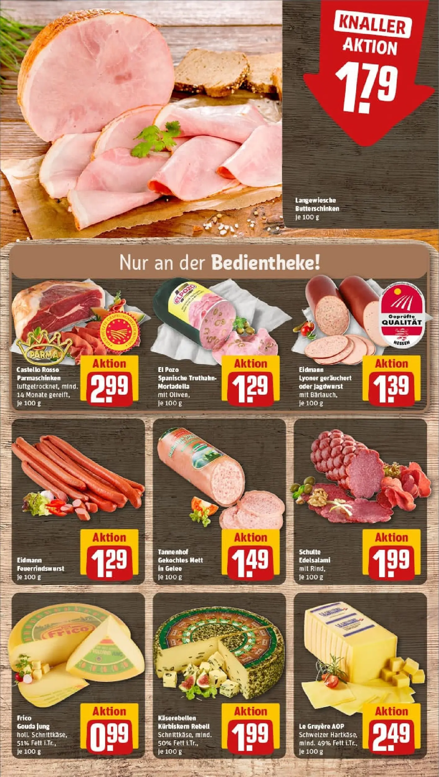 REWE Prospekt ab 19.10.2025 zum Blättern » Angebote | Seite: 11 | Produkte: Gouda, Salami