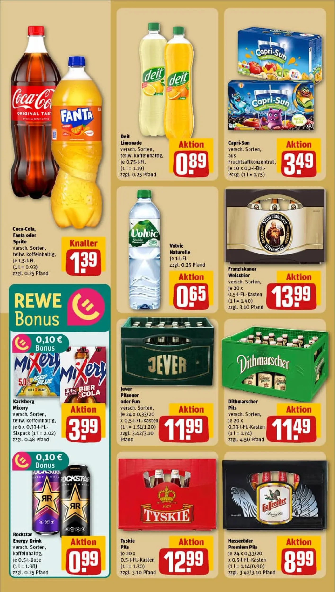 REWE Prospekt ab 19.10.2025 zum Blättern » Angebote | Seite: 20 | Produkte: Fanta, Bier, Limonade, Hasseröder