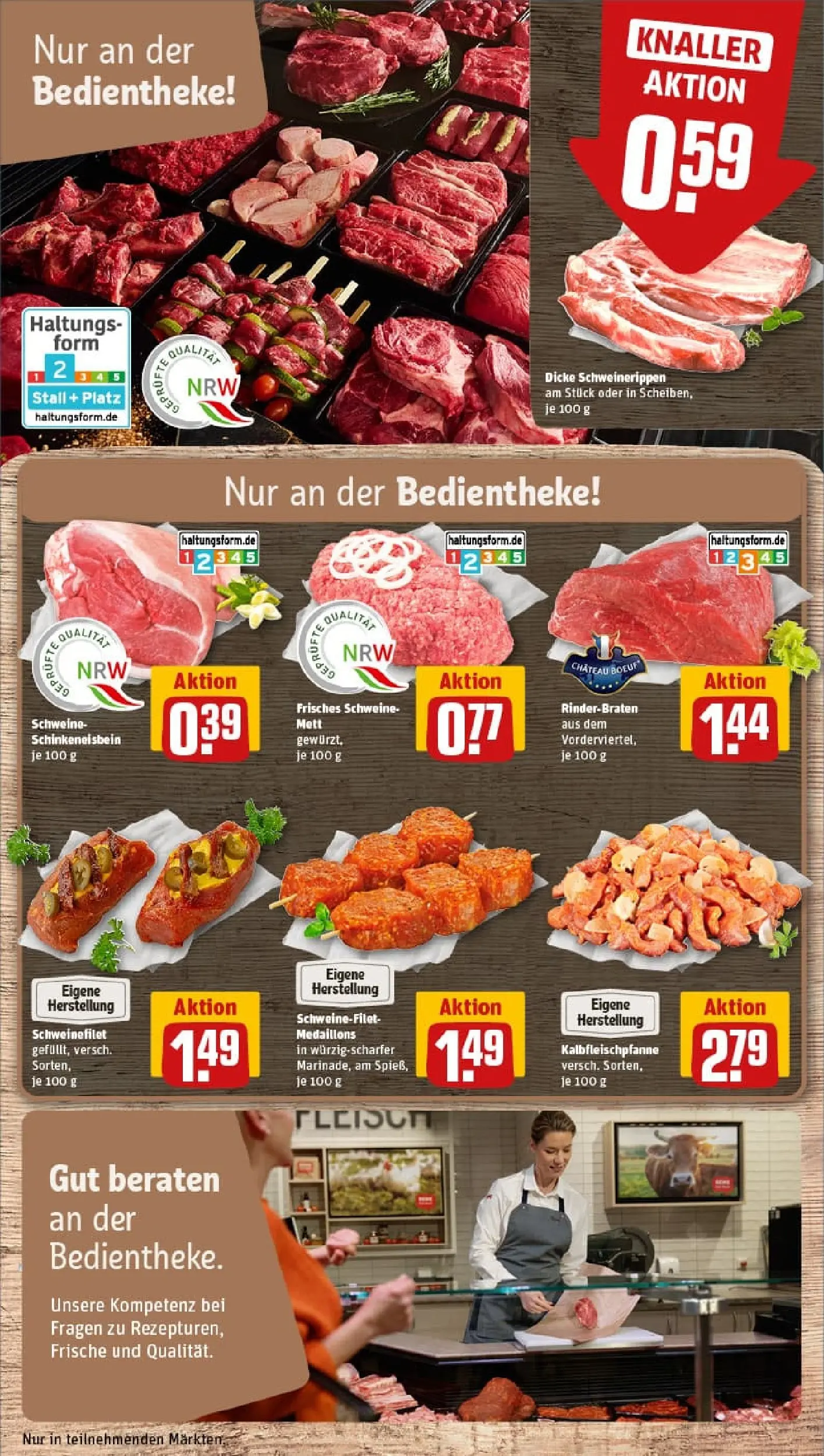 REWE Prospekt ab 19.10.2025 zum Blättern » Angebote | Seite: 12 | Produkte: Rinderbraten, Schweinefilet