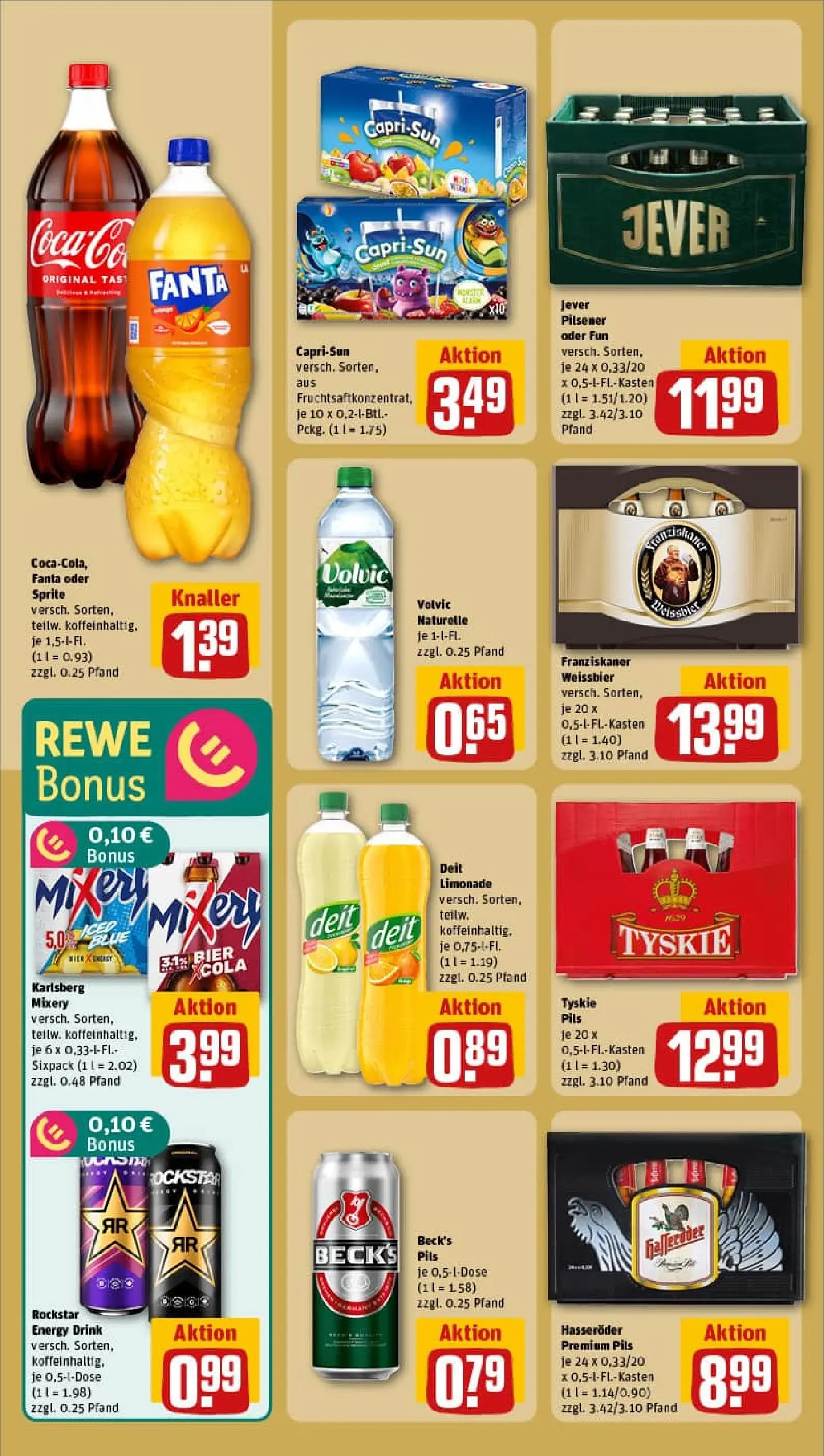 REWE Prospekt ab 19.10.2025 zum Blättern » Angebote | Seite: 20 | Produkte: Tyskie, Fanta, Sprite, Hasseröder