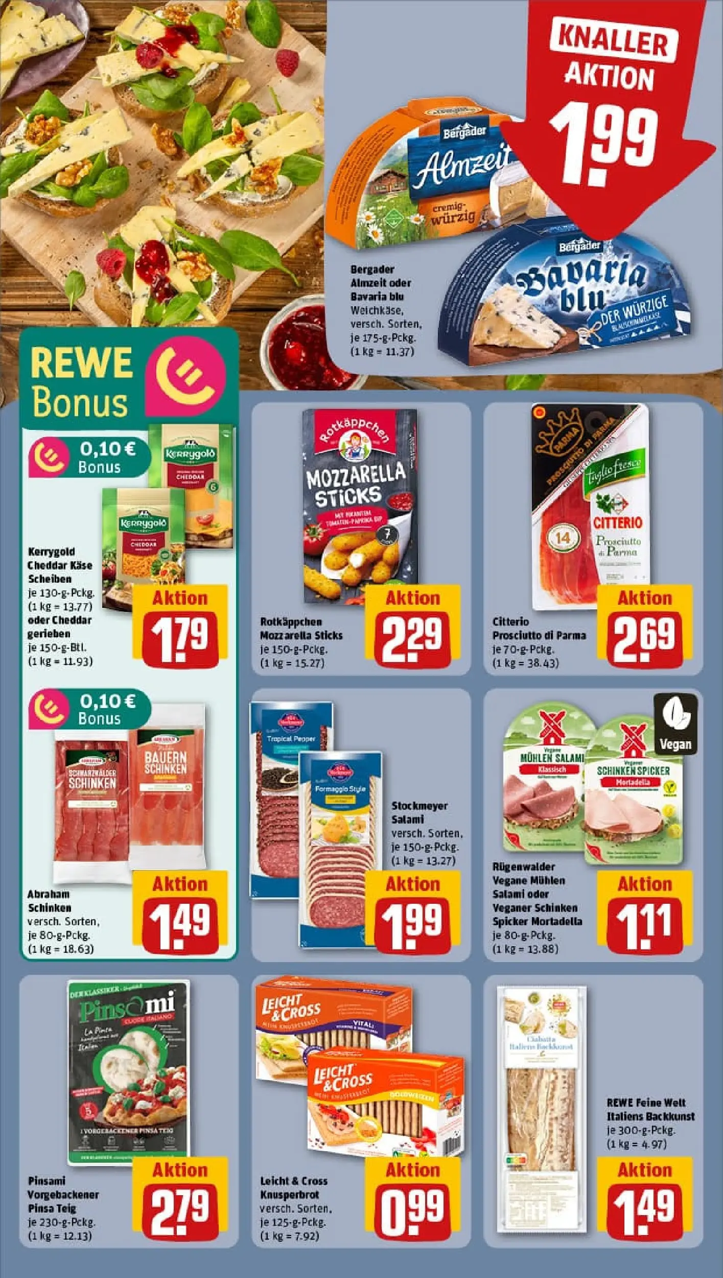REWE Prospekt ab 19.10.2025 zum Blättern » Angebote | Seite: 12 | Produkte: Käse, Mozzarella, Rotkäppchen, Schinken