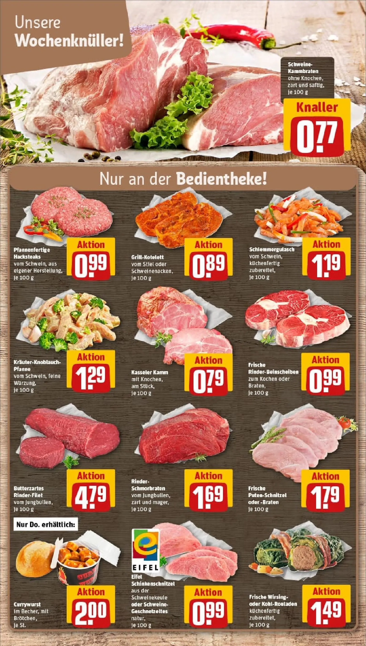 REWE Prospekt ab 19.10.2025 zum Blättern » Angebote | Seite: 10 | Produkte: Rinderfilet, Putenschnitzel