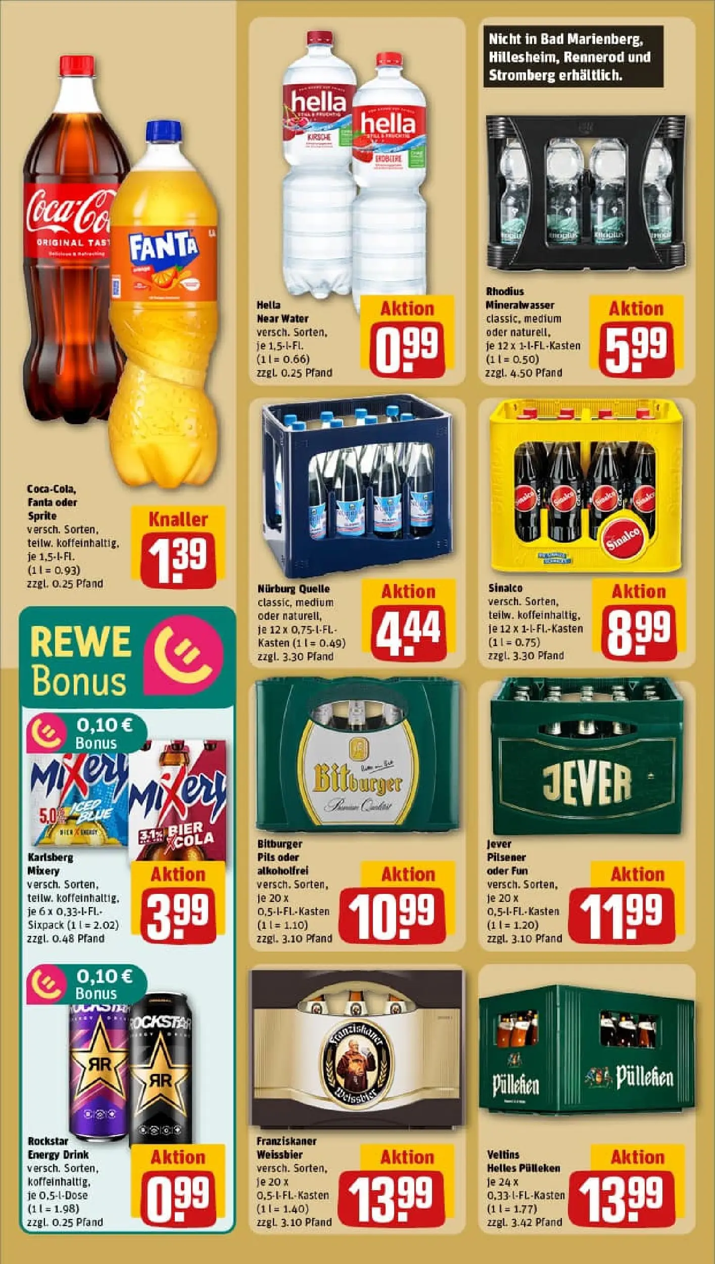 REWE Prospekt ab 19.10.2025 zum Blättern » Angebote | Seite: 18 | Produkte: Bitburger, Mixer, Fanta, Sprite