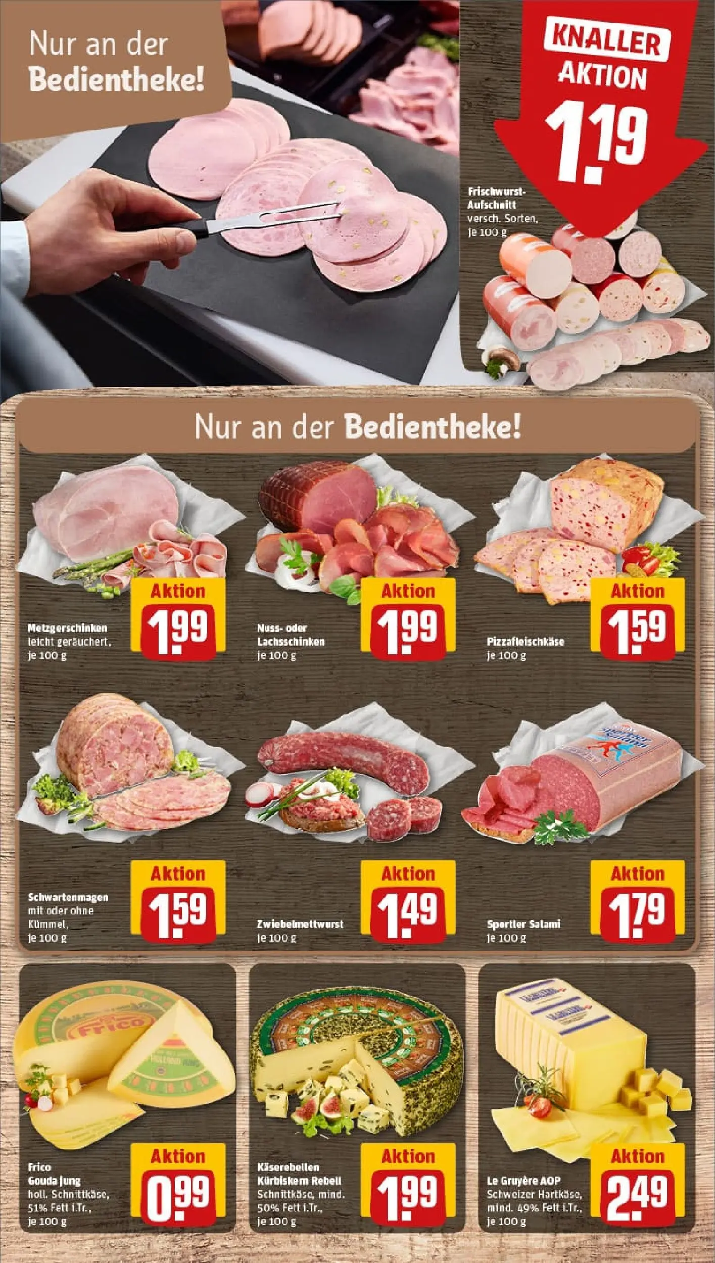 REWE Prospekt ab 19.10.2025 zum Blättern » Angebote | Seite: 11 | Produkte: Gouda, Salami