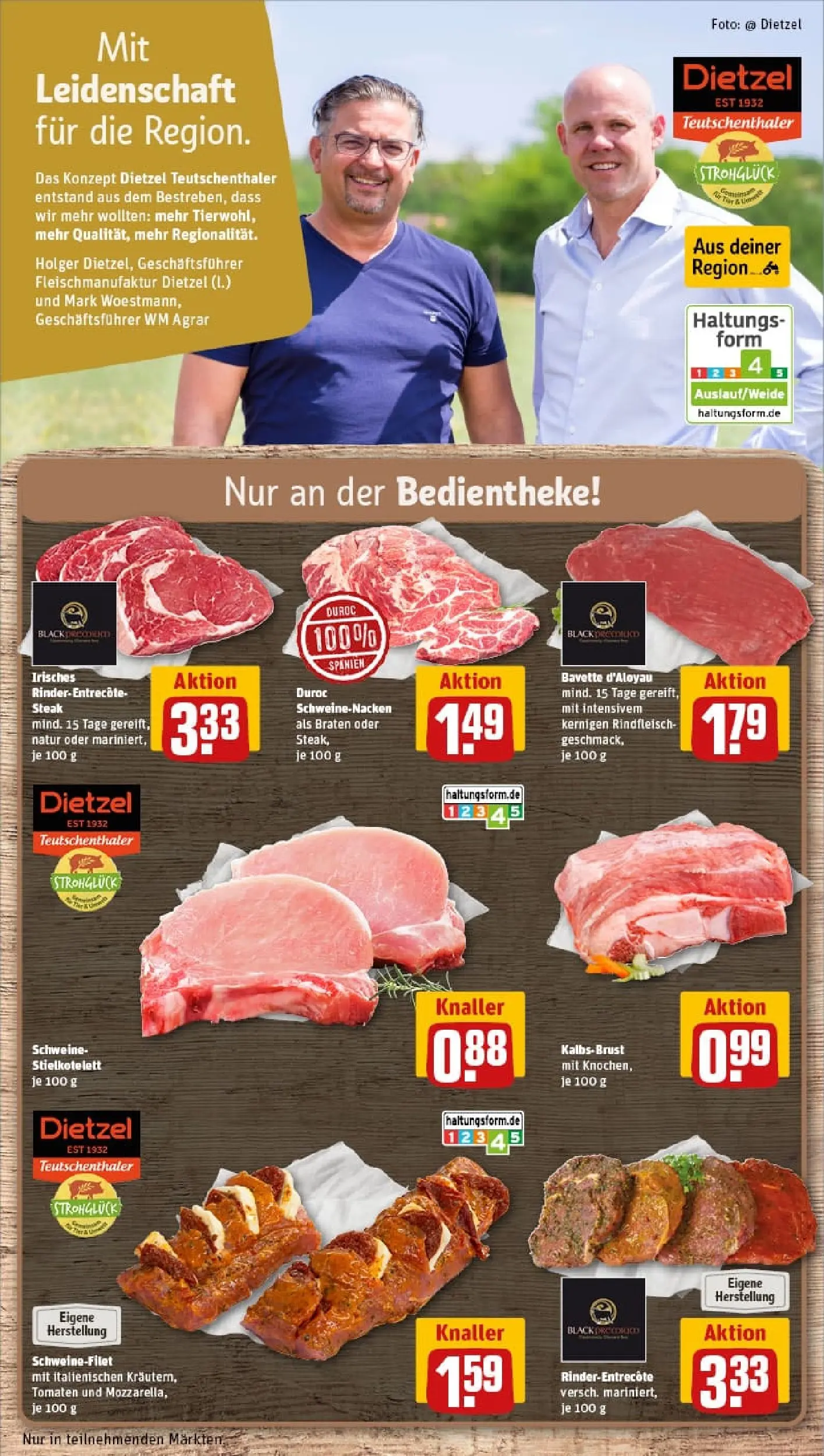 REWE Prospekt ab 19.10.2025 zum Blättern » Angebote | Seite: 12 | Produkte: Entrecote, Schweinefilet, Rindfleisch, Steak