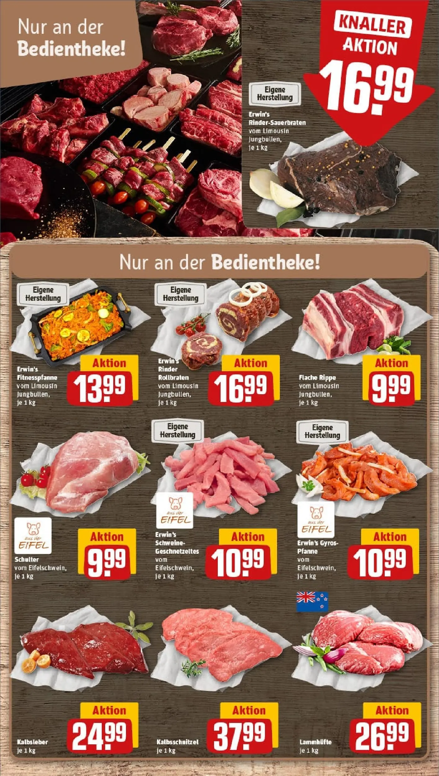 REWE Prospekt ab 19.10.2025 zum Blättern » Angebote | Seite: 10 | Produkte: Kalbsleber, Gyros