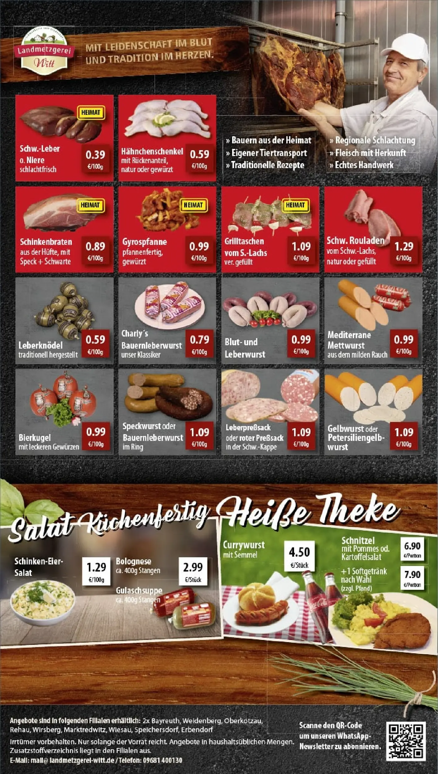 REWE Prospekt ab 19.10.2025 zum Blättern » Angebote | Seite: 11 | Produkte: Hahnchenschenkel, Theke, Schnitzel, Wurst