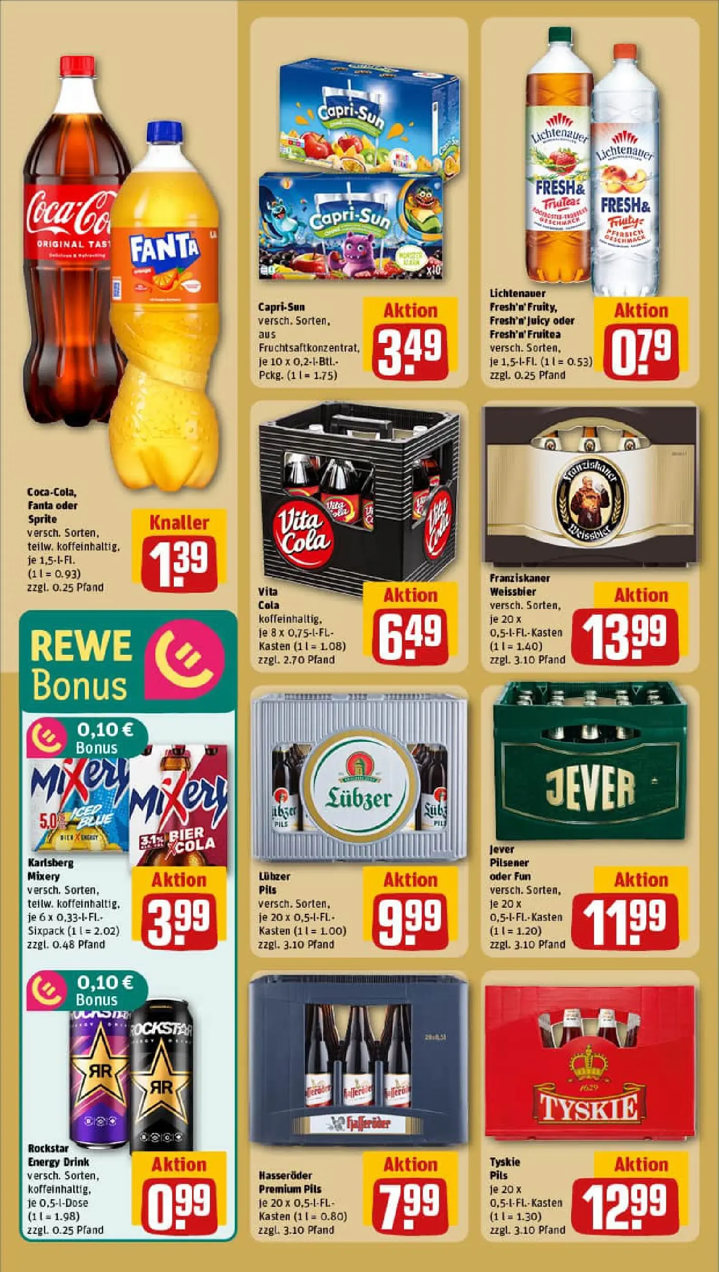 REWE Prospekt ab 19.10.2025 zum Blättern » Angebote | Seite: 20 | Produkte: Franziskaner, Bier, Pils, Vita cola