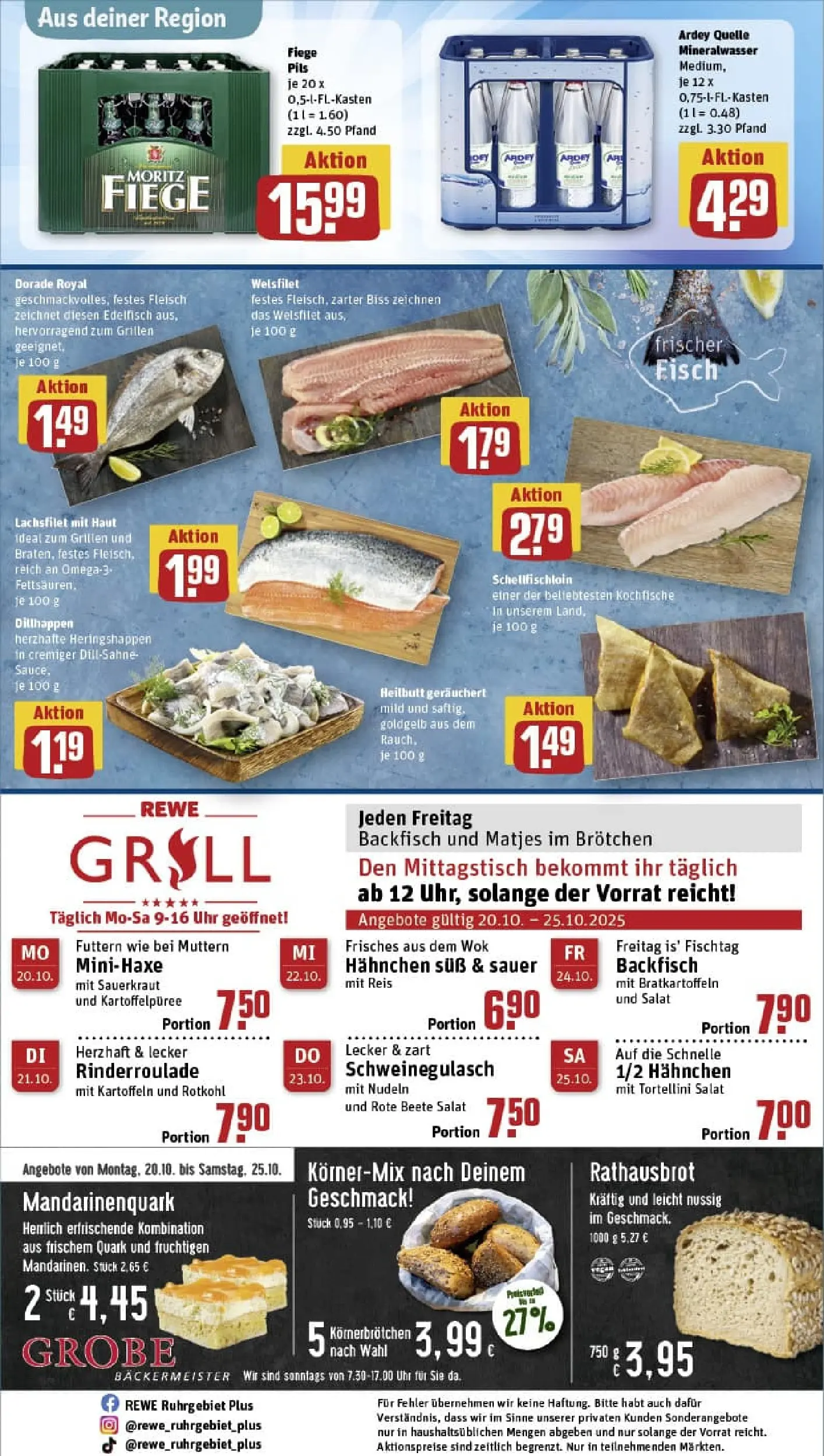 REWE Prospekt ab 20.10.2025 zum Blättern » Angebote | Seite: 32 | Produkte: Kartoffeln, Rote Beete, Dill, Nudeln