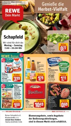 Rewe prospekt Rees	 ab 19.10.2025 gültig