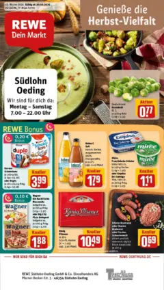 Rewe prospekt Südlohn	 ab 19.10.2025 gültig
