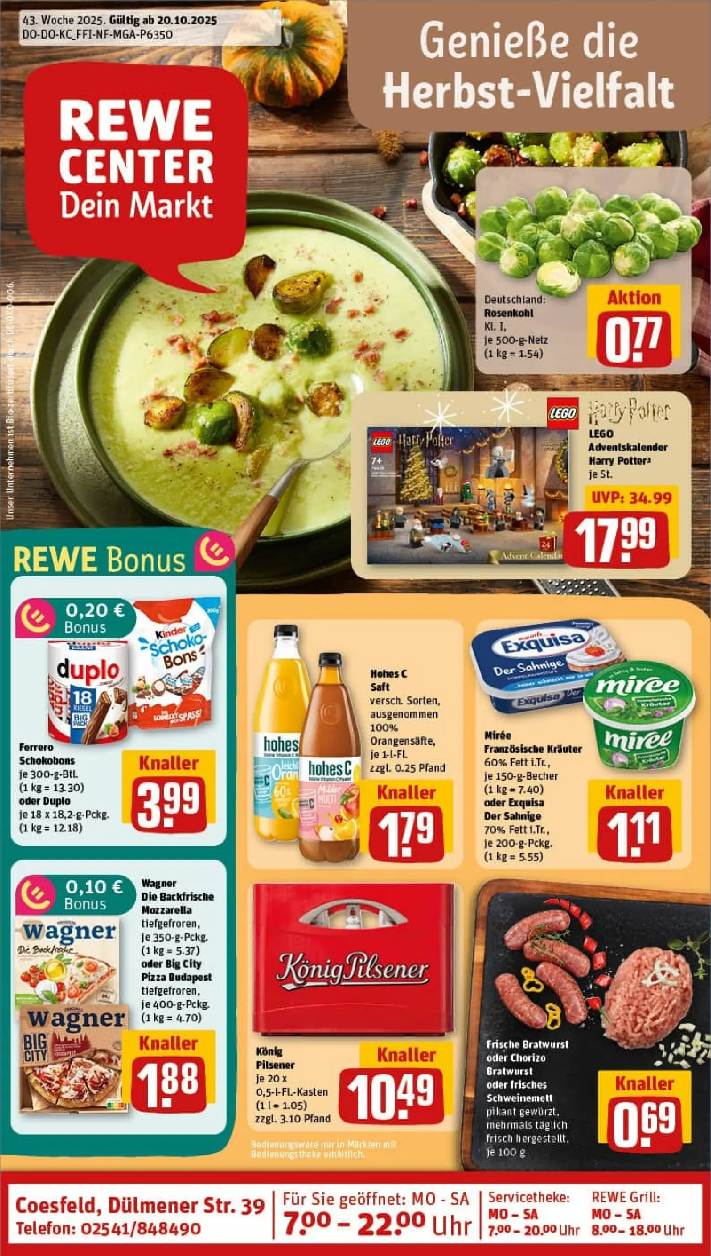 REWE Prospekt ab 19.10.2025 zum Blättern » Angebote | Seite: 1