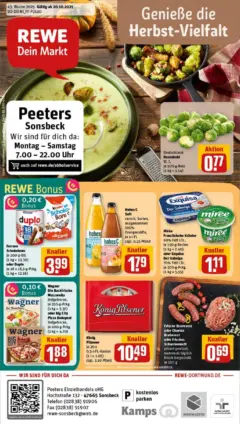 Rewe prospekt Sonsbeck	 ab 19.10.2025 gültig