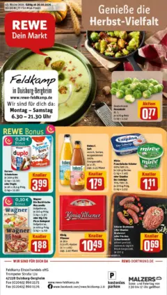 Rewe prospekt Duisburg / Bergheim	 ab 19.10.2025 gültig