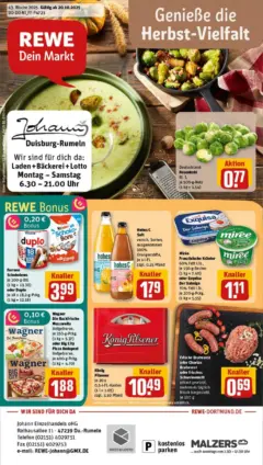 Rewe prospekt Duisburg / Rumeln	 ab 19.10.2025 gültig