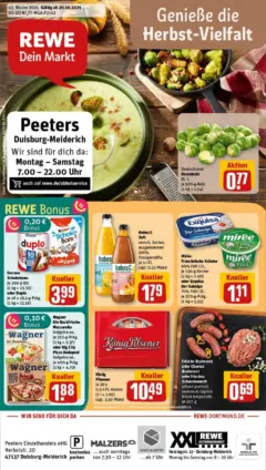 Rewe prospekt Duisburg	 ab 19.10.2025 gültig