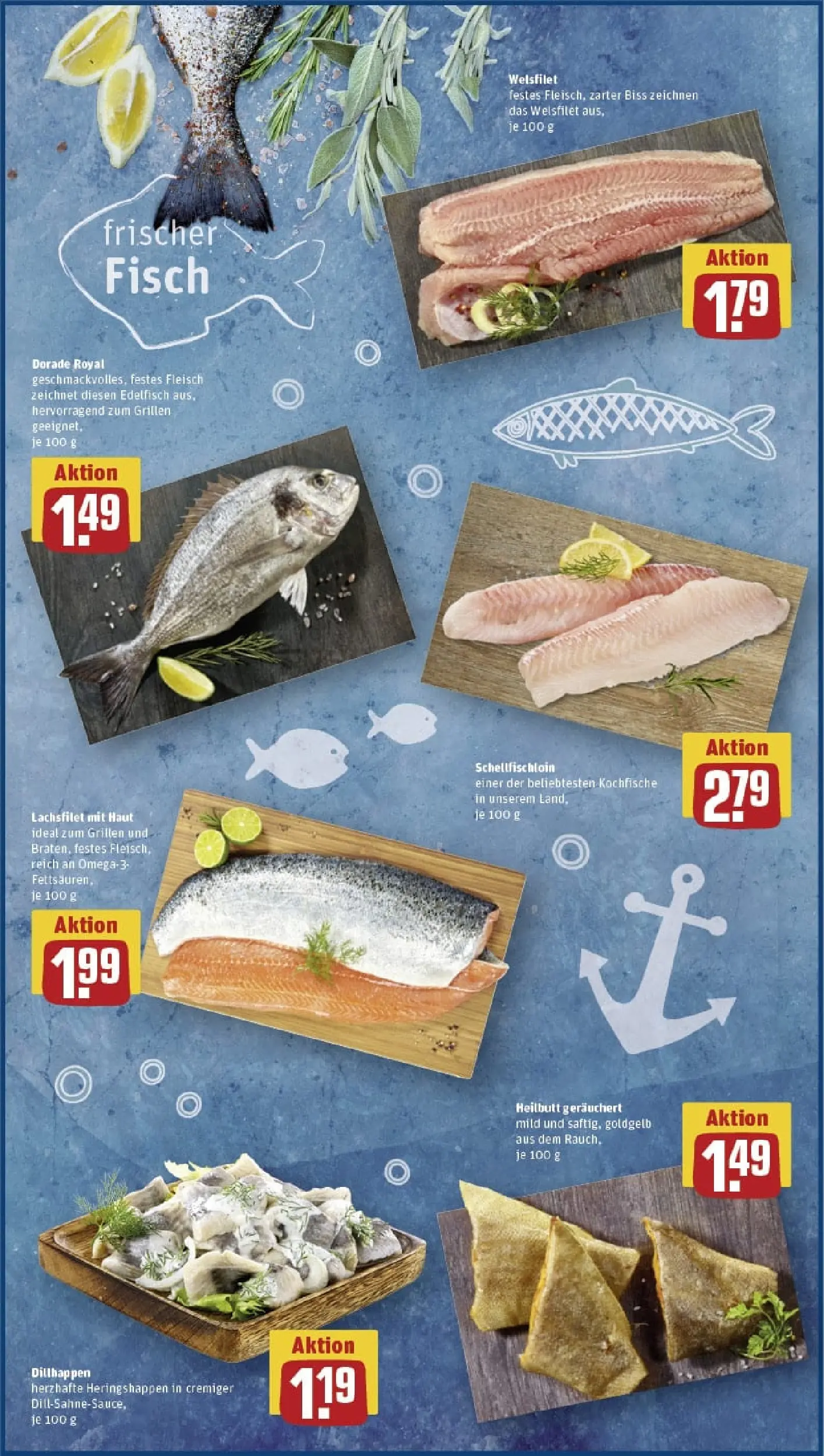 REWE Prospekt ab 19.10.2025 zum Blättern » Angebote | Seite: 32 | Produkte: Dorade, Fisch, Fleisch