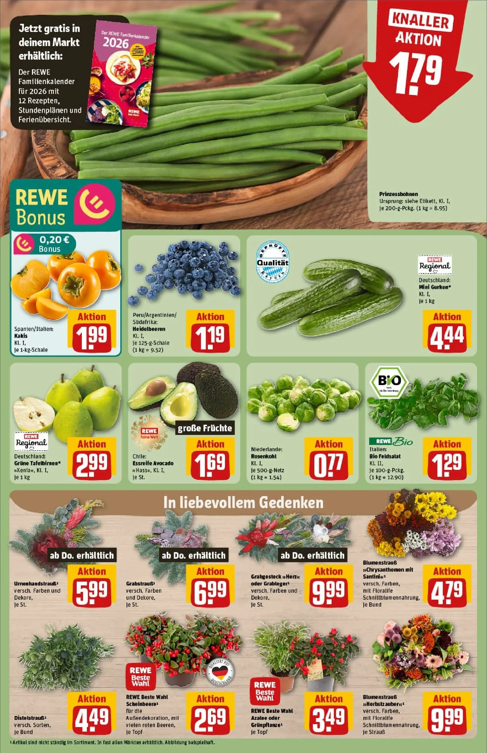 REWE Prospekt ab 19.10.2025 zum Blättern » Angebote | Seite: 9 | Produkte: Heidelbeeren, Avocado