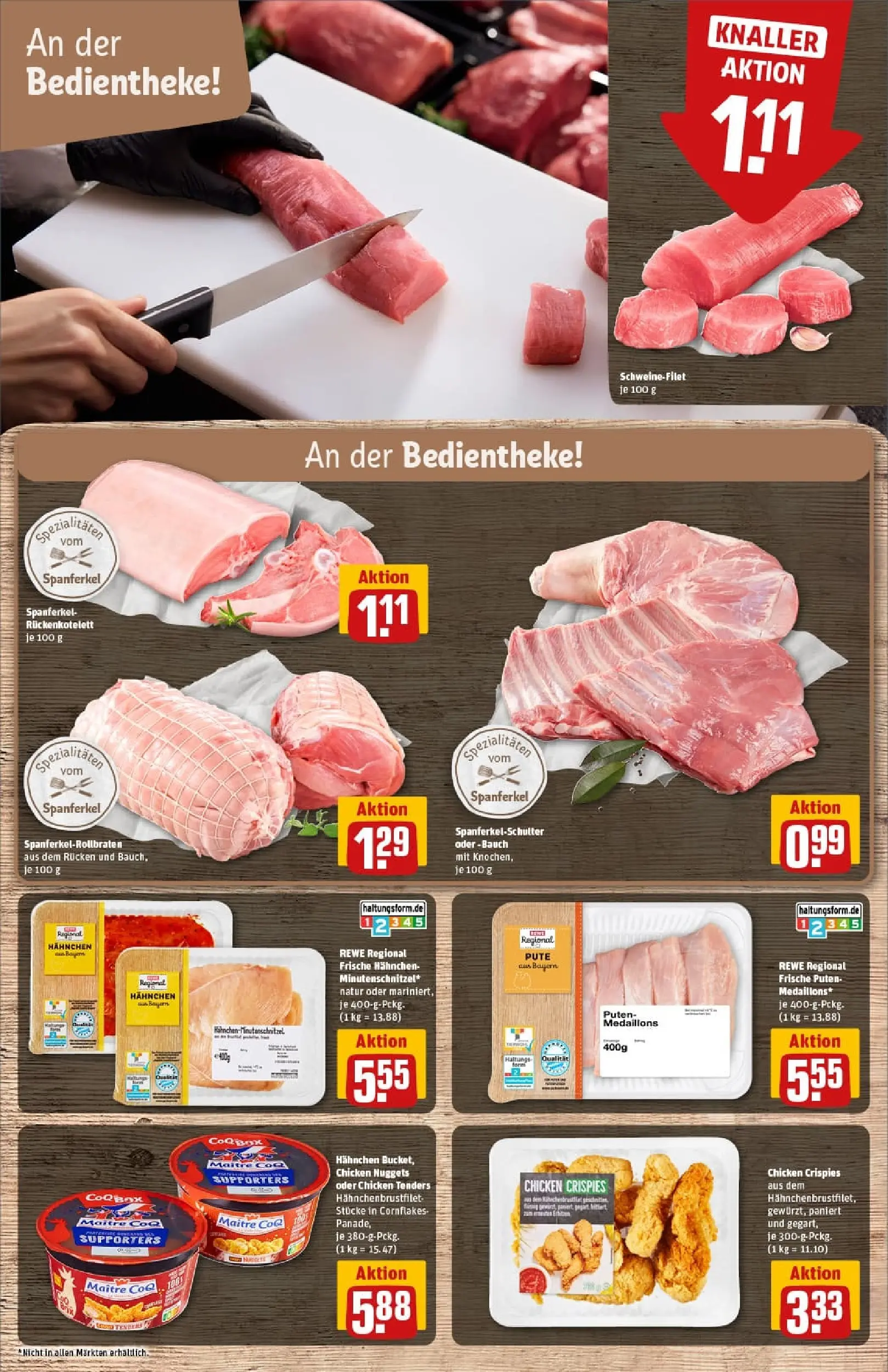 REWE Prospekt ab 19.10.2025 zum Blättern » Angebote | Seite: 10 | Produkte: Pute, Hahnchen, Schweinefilet
