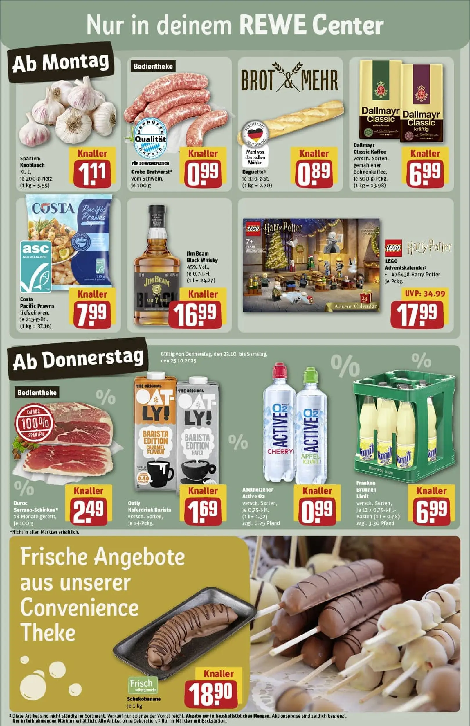 REWE Prospekt ab 19.10.2025 zum Blättern » Angebote | Seite: 5 | Produkte: Adelholzener, Äpfel, Oatly, Brot