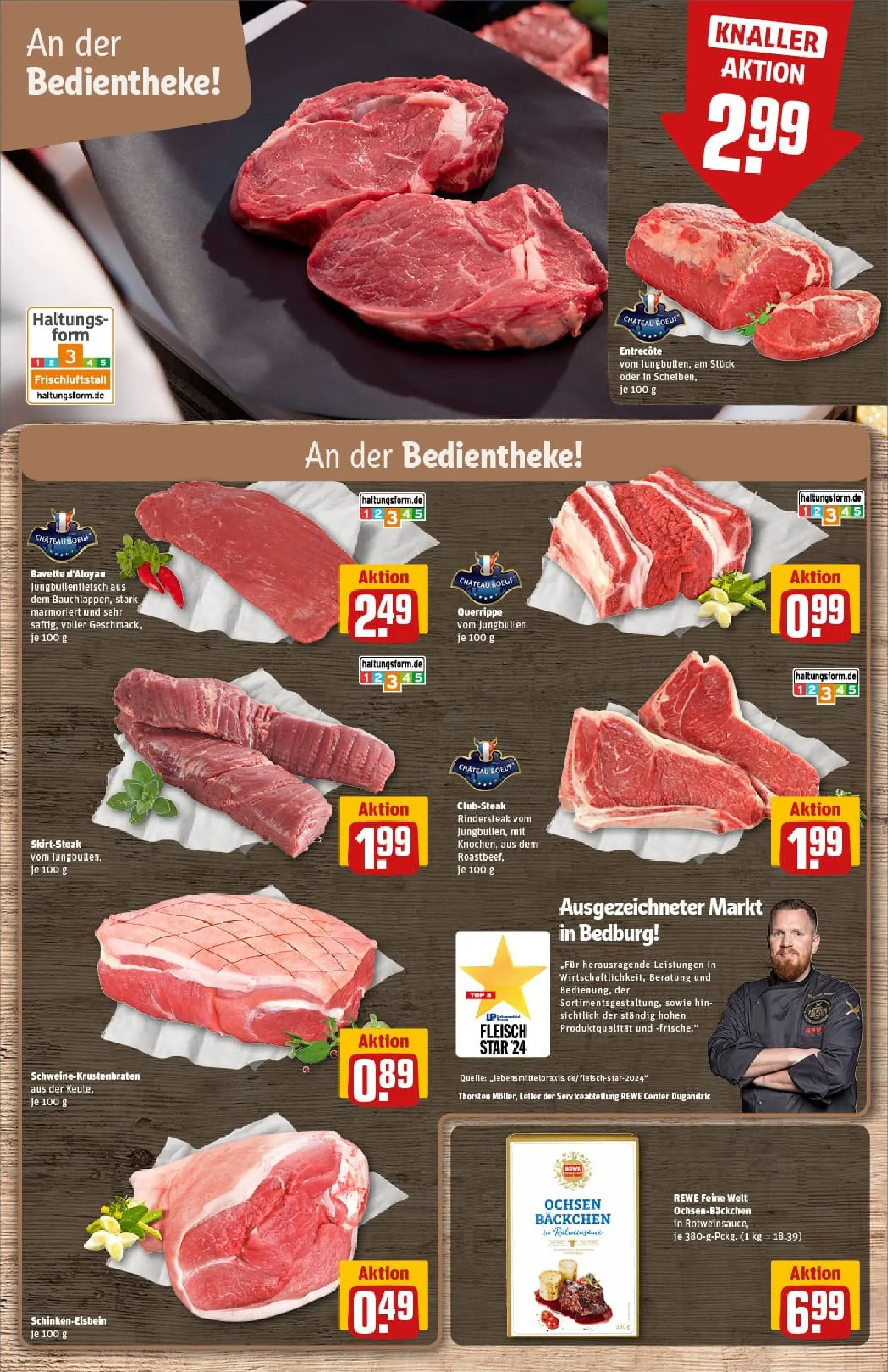 REWE Prospekt ab 19.10.2025 zum Blättern » Angebote | Seite: 11 | Produkte: Top, Entrecote, Steak, Fleisch