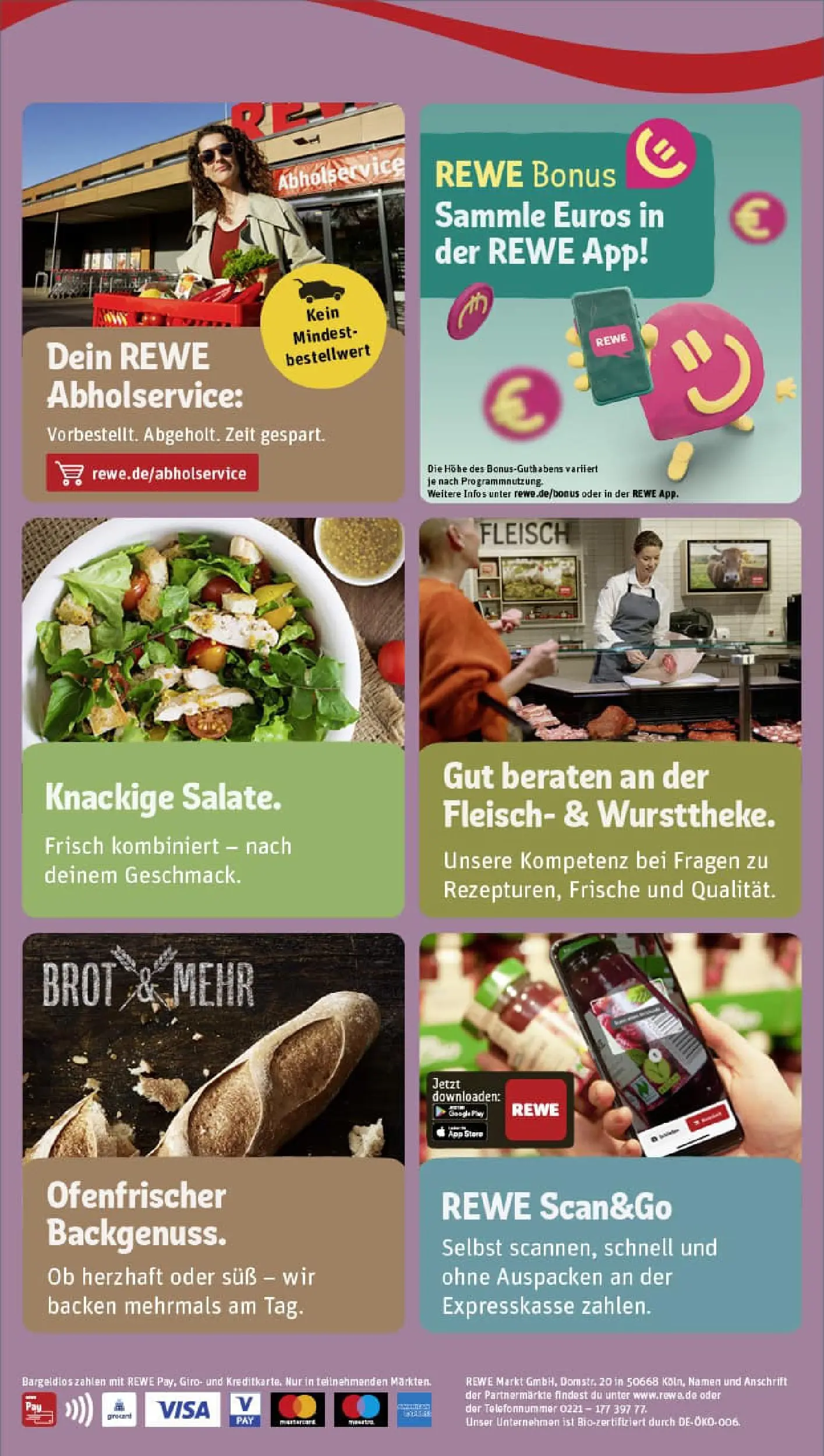 REWE Prospekt ab 19.10.2025 zum Blättern » Angebote | Seite: 2 | Produkte: Brot, Fleisch