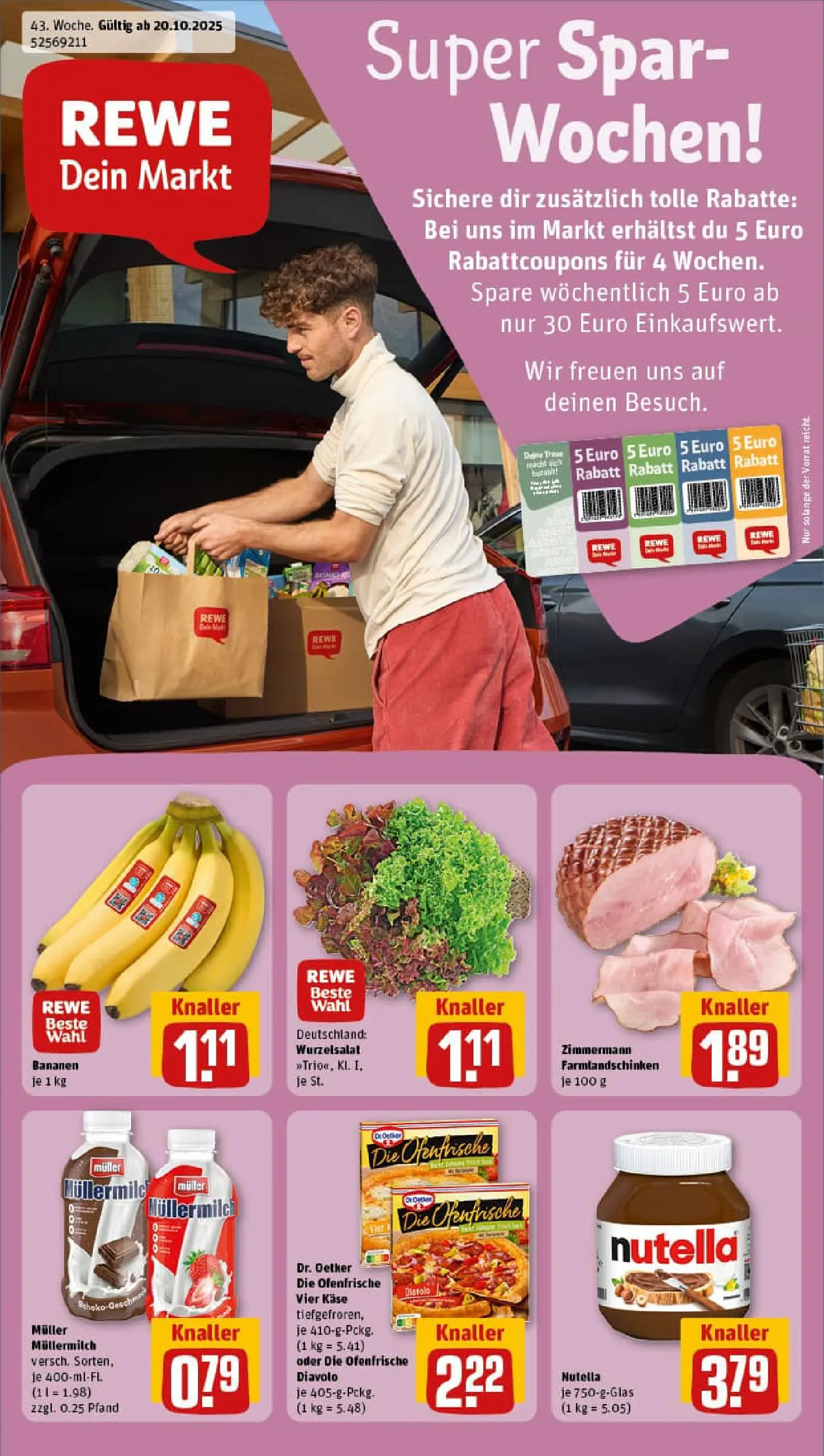 REWE Prospekt ab 19.10.2025 zum Blättern » Angebote | Seite: 1