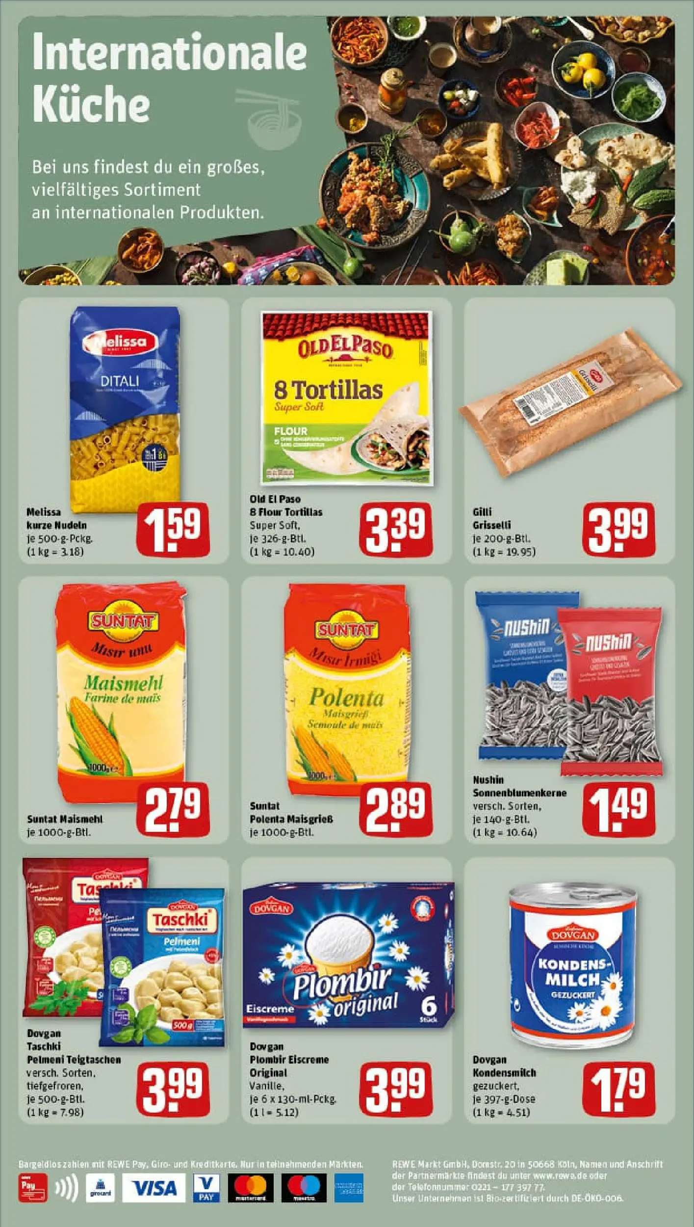 REWE Prospekt ab 19.10.2025 zum Blättern » Angebote | Seite: 2 | Produkte: Milch, Küche, Eiscreme, Pasta