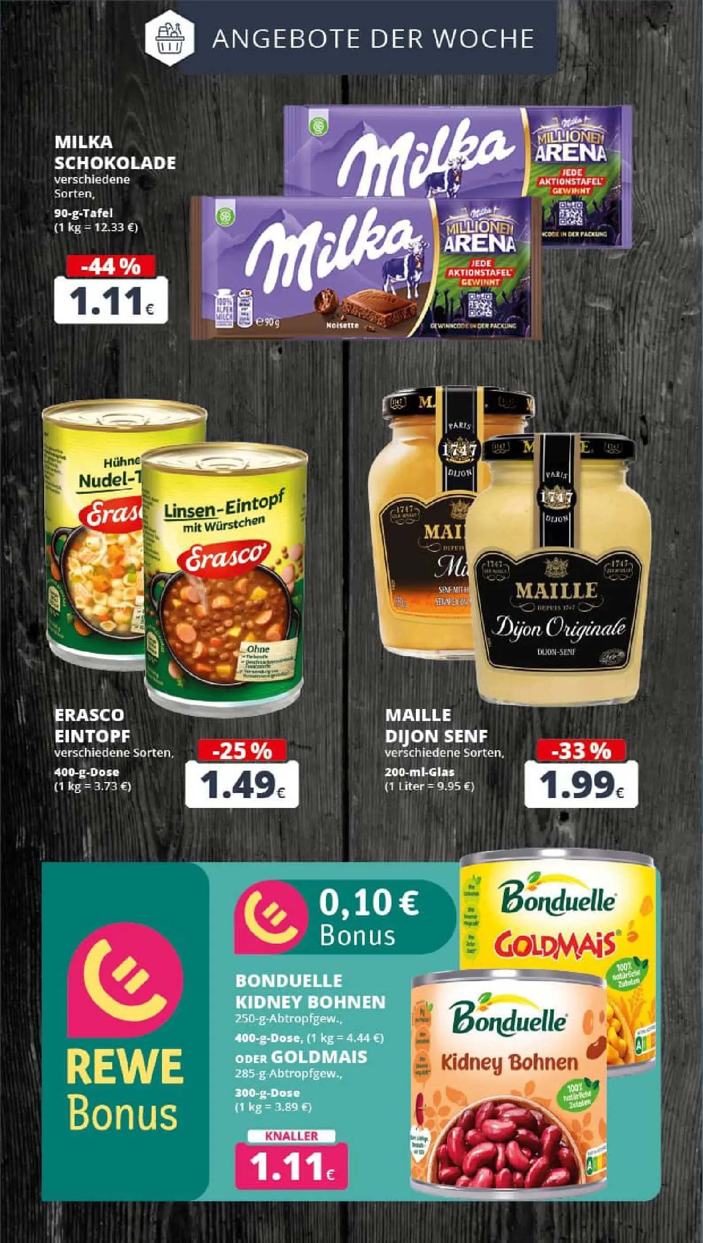 REWE Prospekt ab 19.10.2025 zum Blättern » Angebote | Seite: 6 | Produkte: Schokolade, Milka schokolade, Milka, Erasco