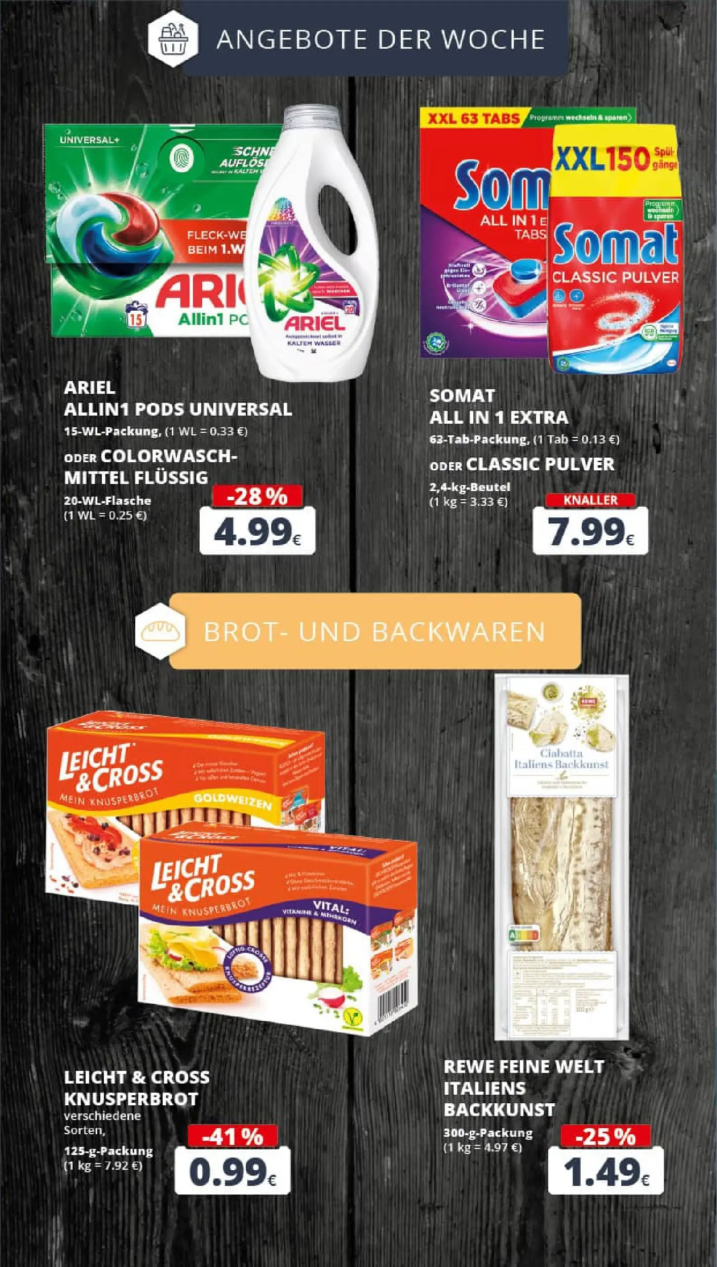 REWE Prospekt ab 19.10.2025 zum Blättern » Angebote | Seite: 9 | Produkte: Ariel, Wasser, Brot, PC