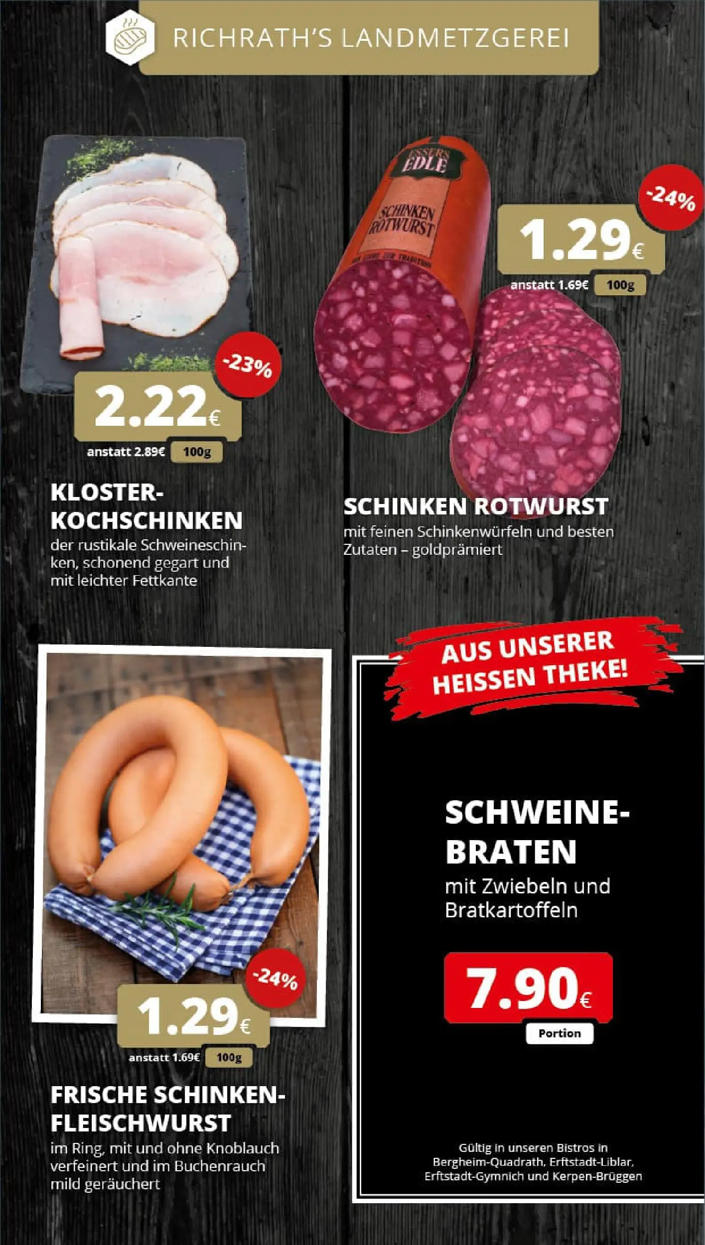 REWE Prospekt ab 19.10.2025 zum Blättern » Angebote | Seite: 13 | Produkte: Theke, Zwiebeln, Knoblauch, Schinken