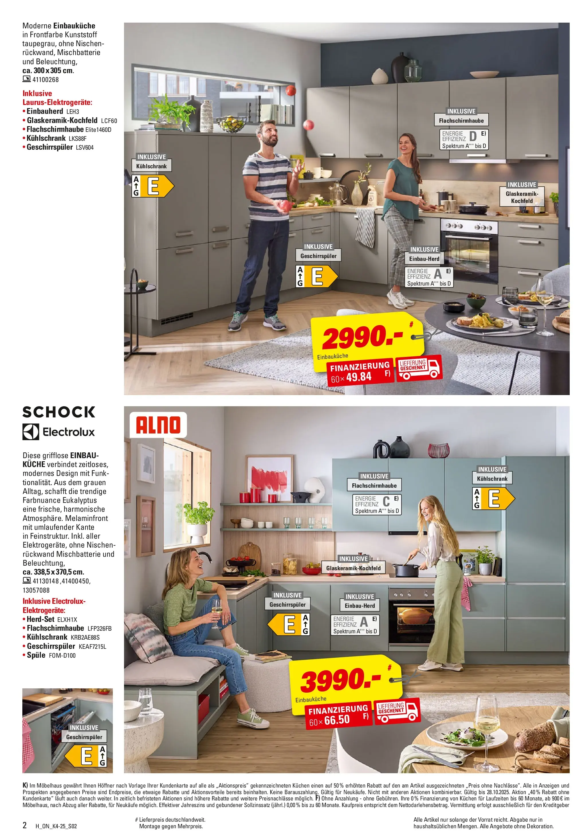 Höffner - Höffner: Küchen Spezial (ab 14.10.2025) zum Blättern | Seite: 2 | Produkte: Einbauküche, Kühlschrank, Kochfeld, Kuchen