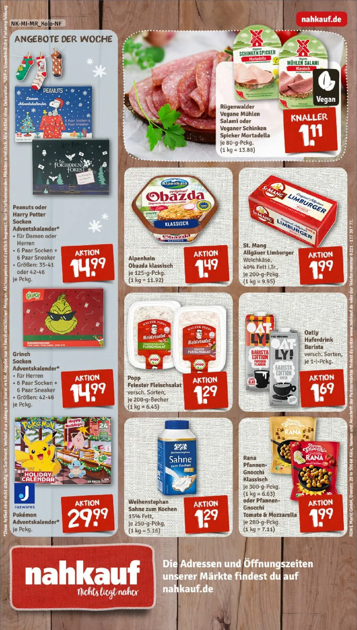 REWE Prospekt ab 19.10.2025 zum Blättern » Angebote | Seite: 8 | Produkte: Oatly, Salami, Schinken, Telefon