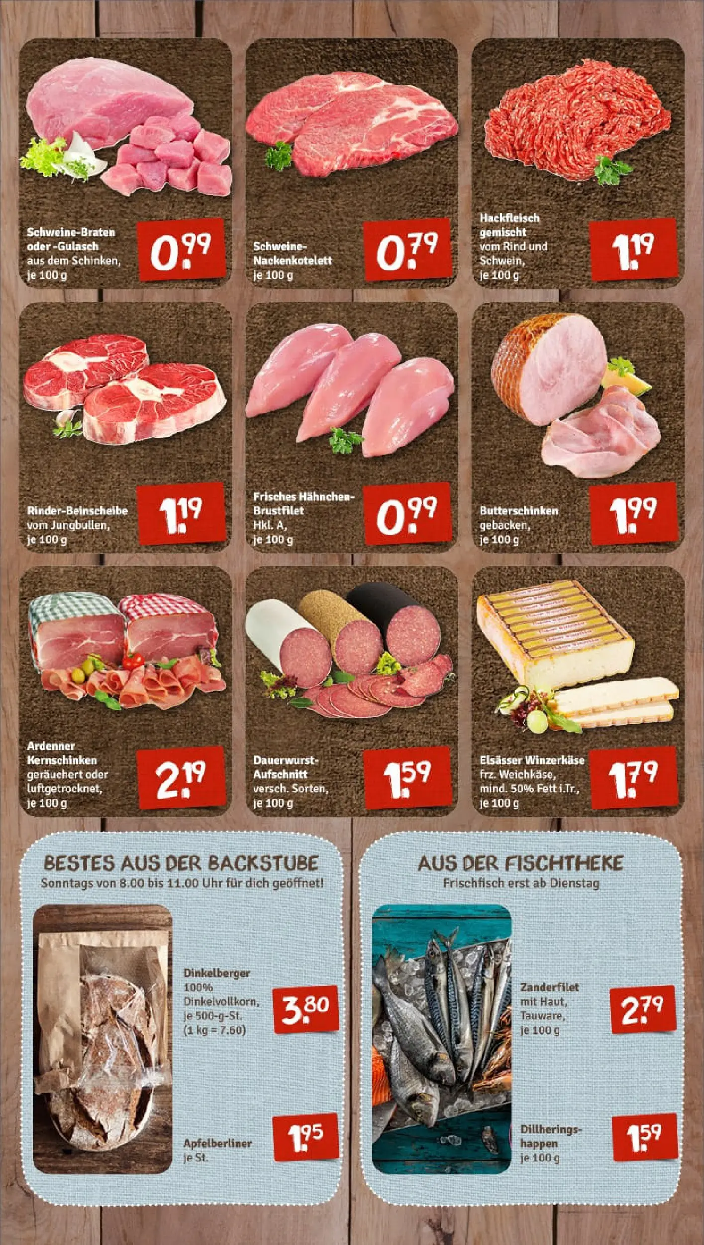REWE Prospekt ab 19.10.2025 zum Blättern » Angebote | Seite: 7 | Produkte: Hahnchen, Dill, Schinken, Hackfleisch