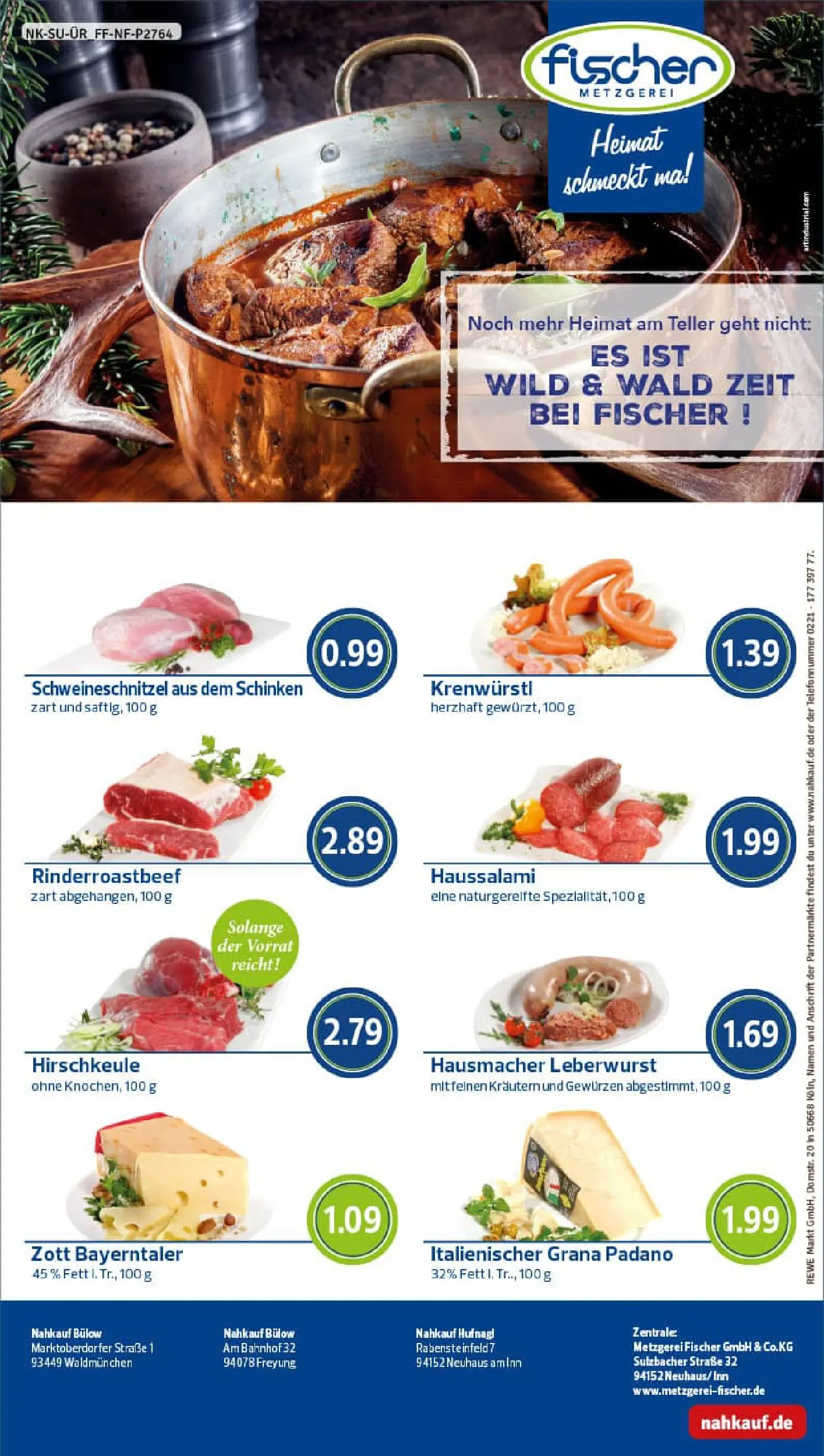 REWE Prospekt ab 19.10.2025 zum Blättern » Angebote | Seite: 8 | Produkte: Salami, Schinken