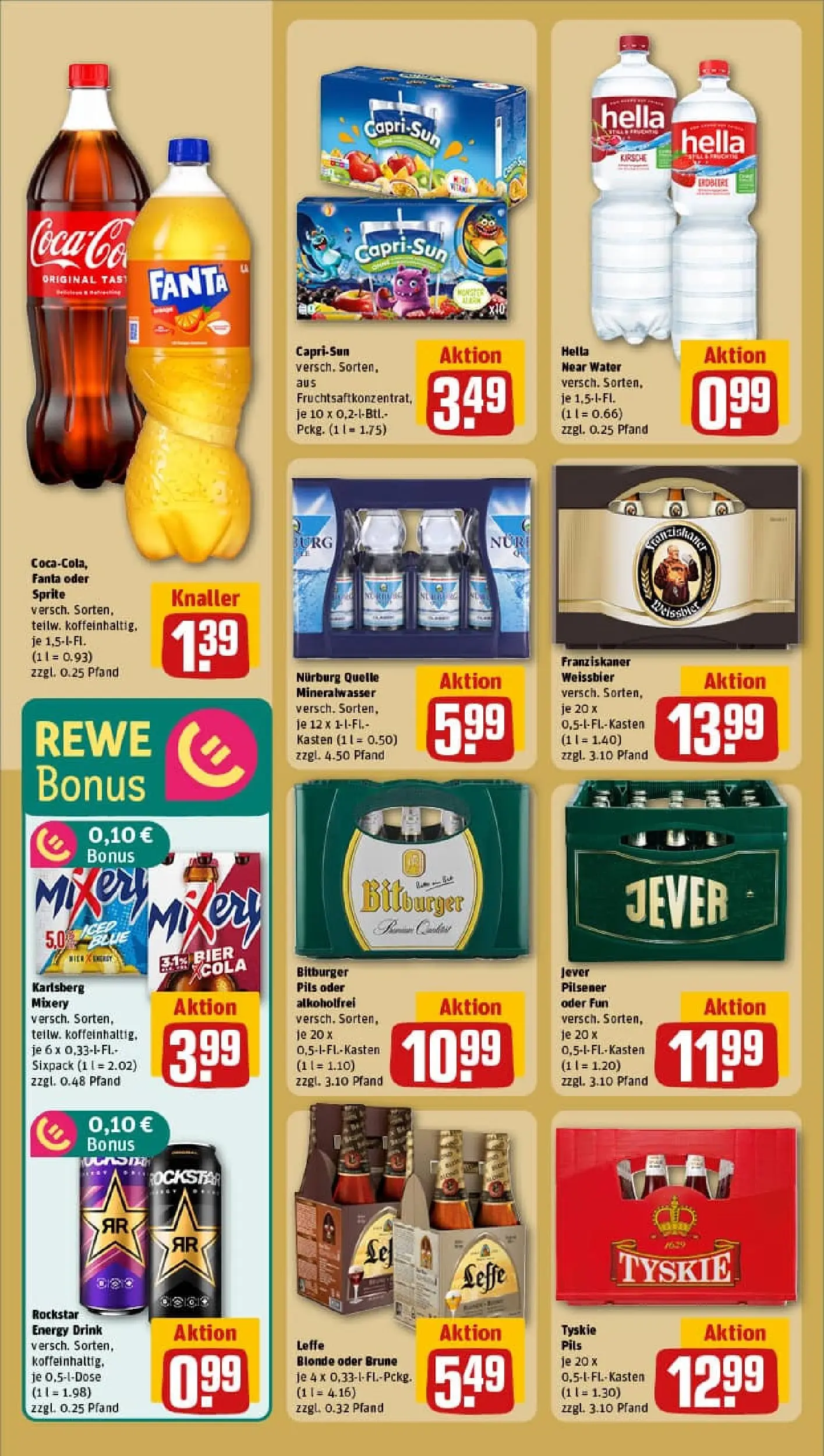 REWE Prospekt ab 19.10.2025 zum Blättern » Angebote | Seite: 18 | Produkte: Rockstar energy, Energy, Mineralwasser, Mixery