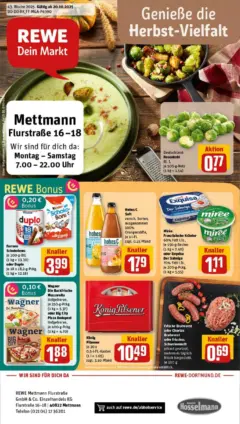Rewe prospekt Mettmann	 ab 19.10.2025 gültig