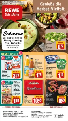 Rewe prospekt Senden	 ab 19.10.2025 gültig