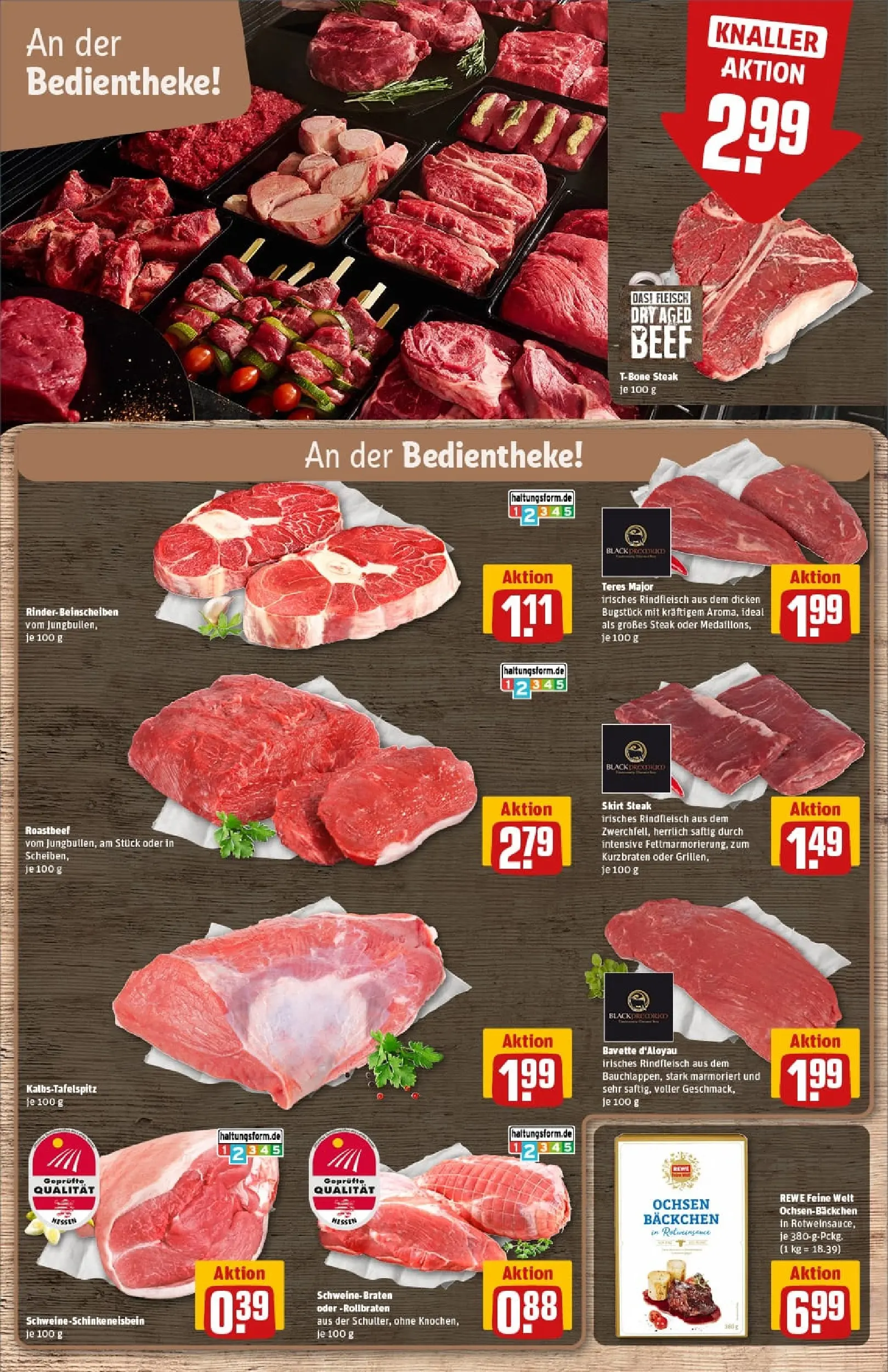 REWE Prospekt ab 19.10.2025 zum Blättern » Angebote | Seite: 11 | Produkte: Top, Roastbeef, Rindfleisch, Fleisch